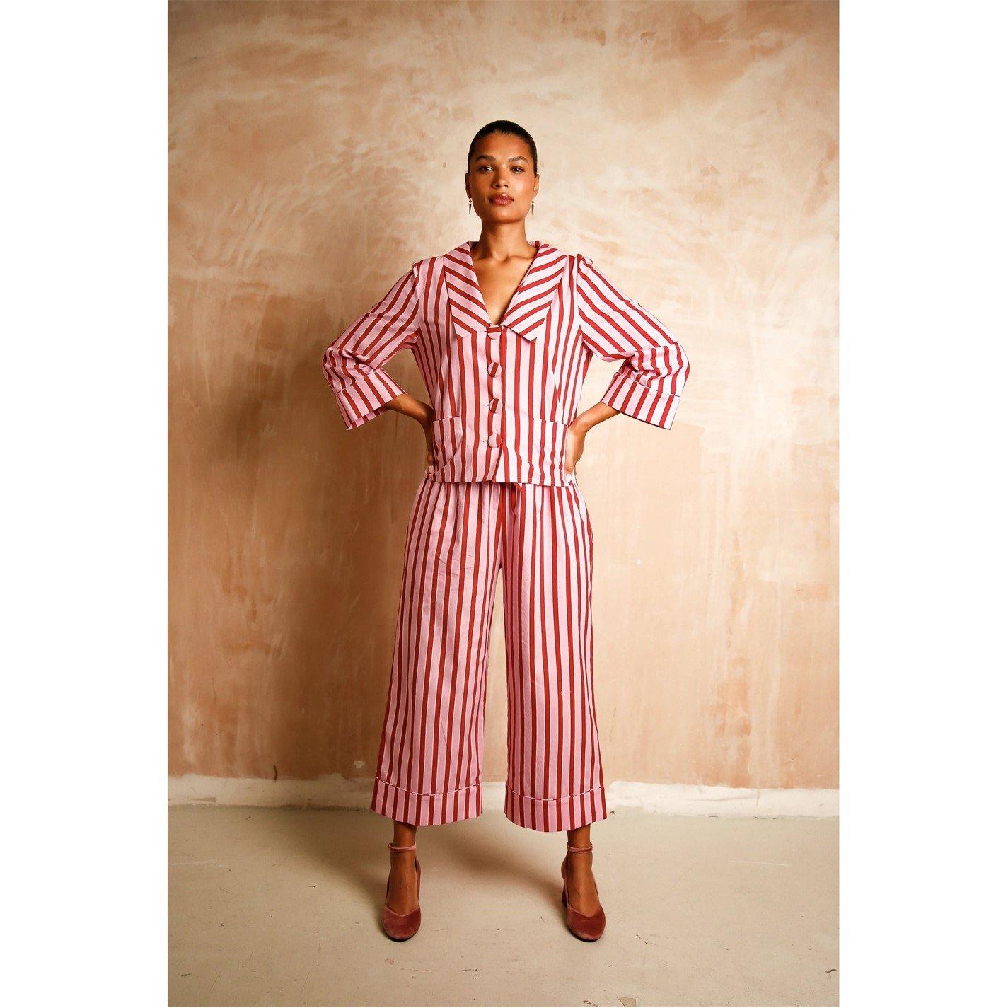 Multi - Its 9pm - Women's Demi Str Long Sleeve Pyjama Set - 4