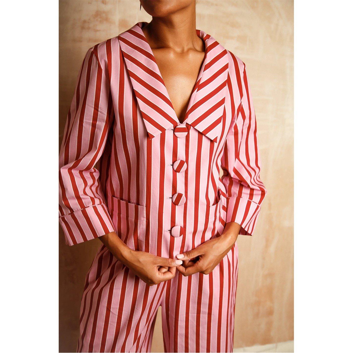 Multi - Its 9pm - Women's Demi Str Long Sleeve Pyjama Set - 5