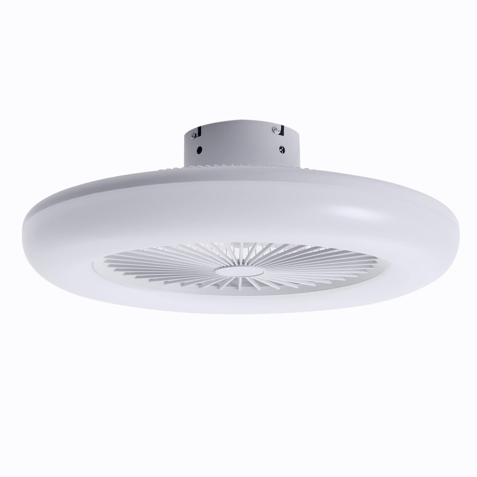 White - Kabinet UK - Round LED Ceiling Light Fan with Remote Control - 2