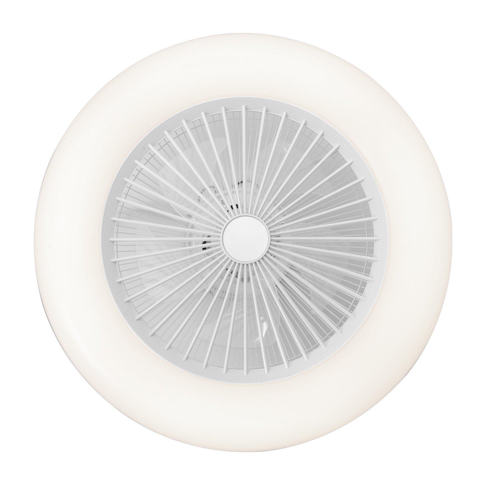 White - Kabinet UK - Round LED Ceiling Light Fan with Remote Control - 3