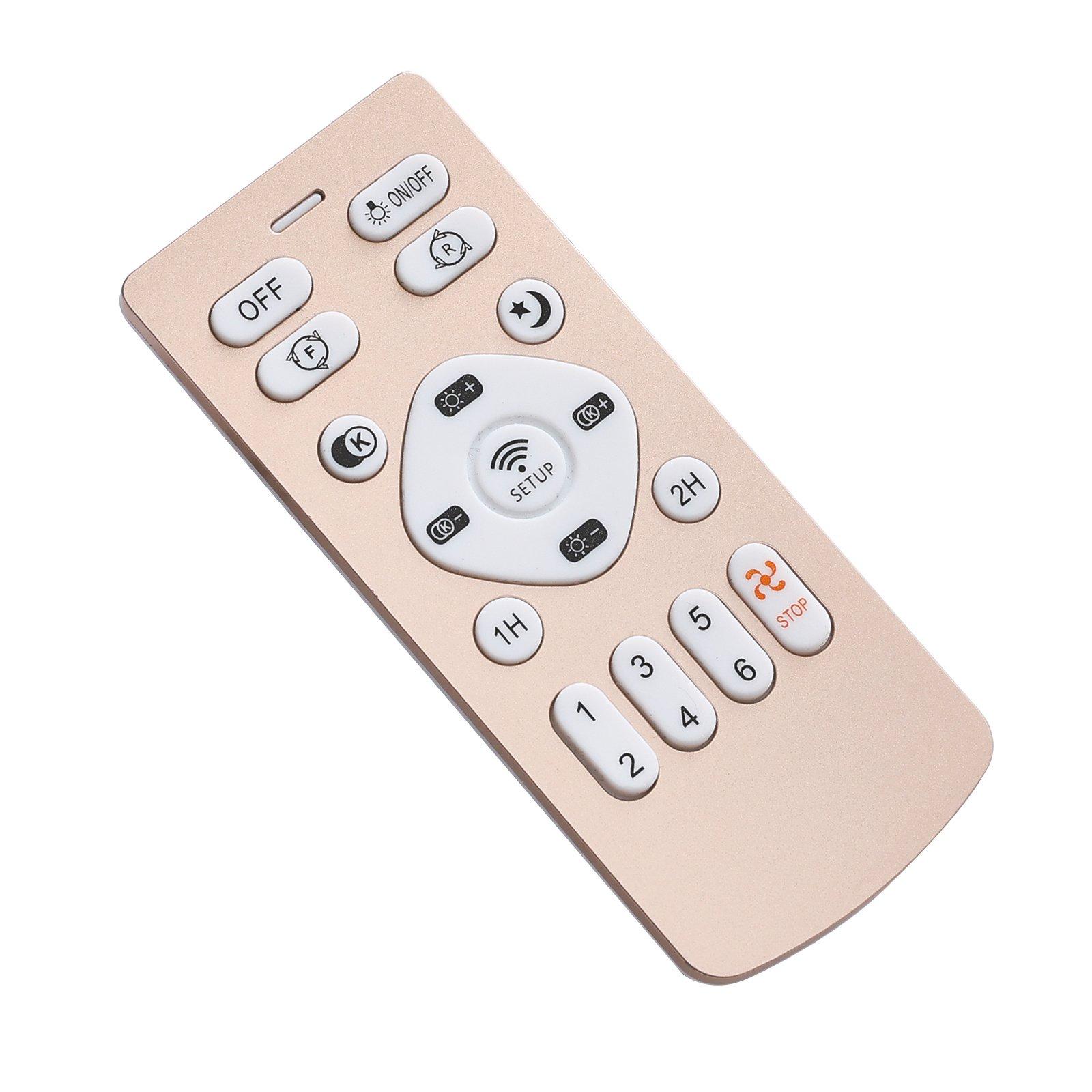 Grey - Kabinet UK - Round LED Ceiling Light Fan with Remote Control - 5