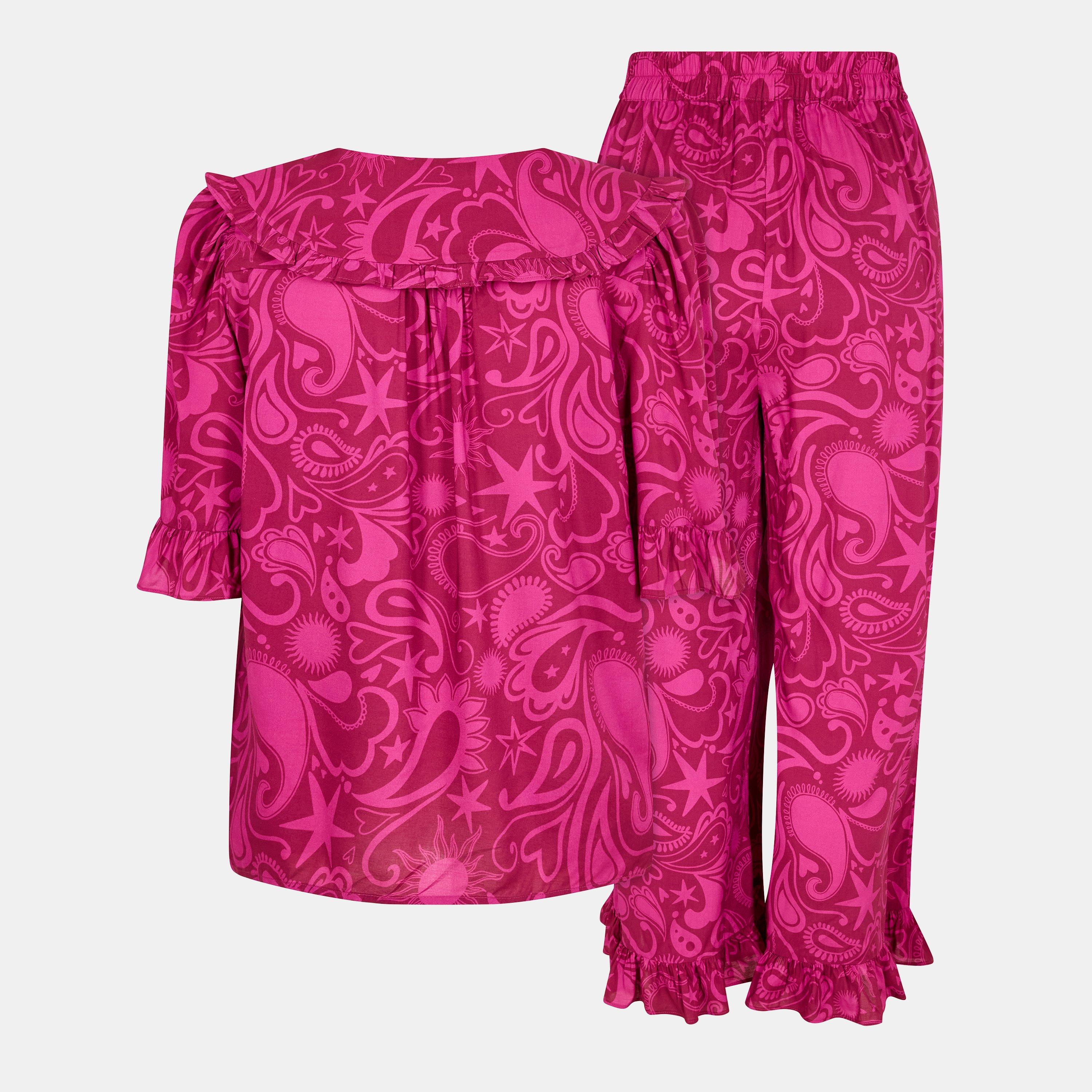 Pink - Its 9pm - Women's Selene Paisl Long Sleeve Pyjama Set - 2