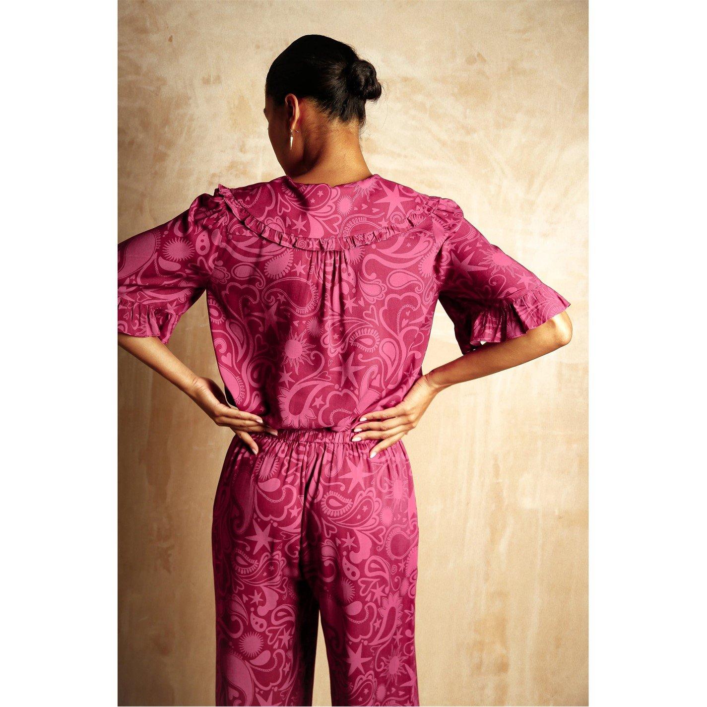 Pink - Its 9pm - Women's Selene Paisl Long Sleeve Pyjama Set - 6