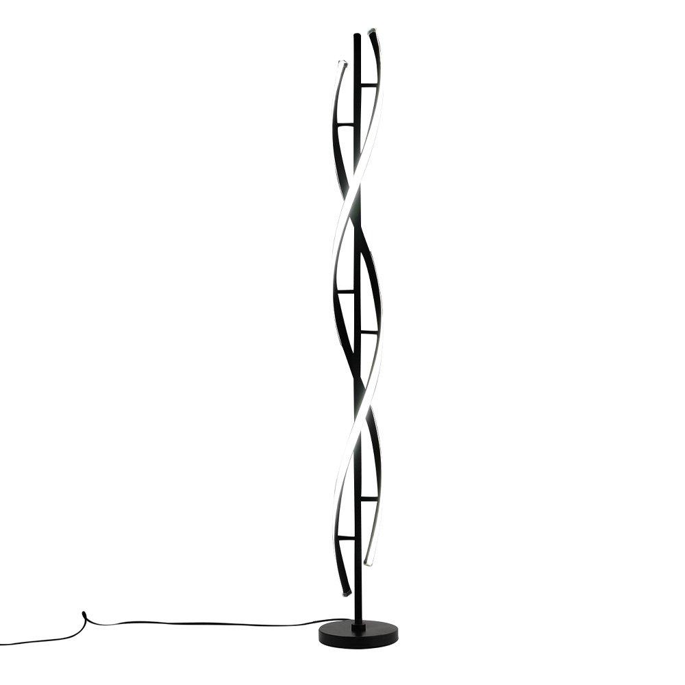 Kabinet Uk  42W Modern Led Floor Lamp For Living Room & Office - Black
