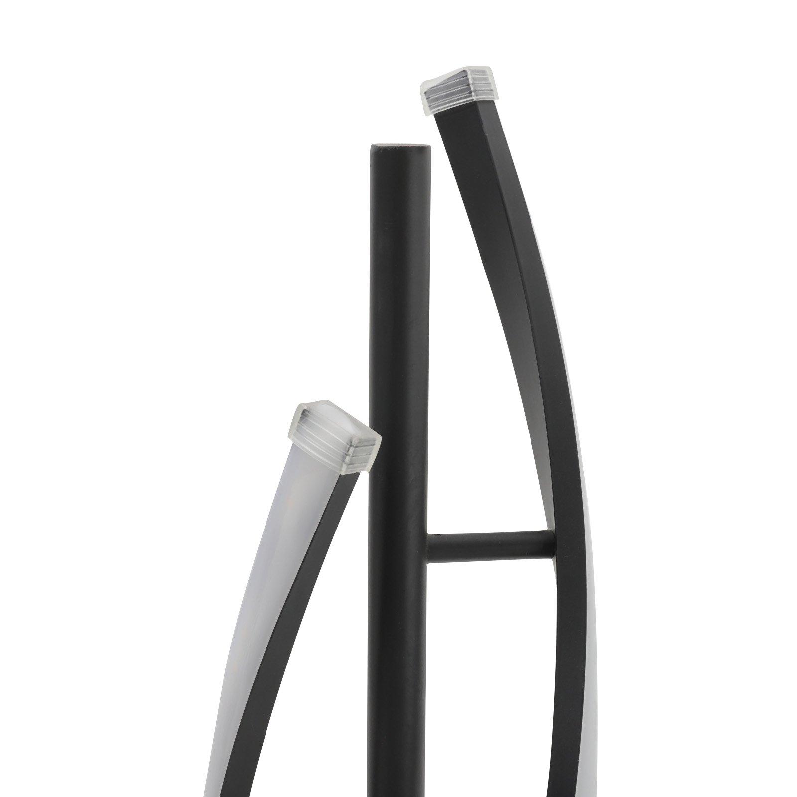 Black - Kabinet UK - 42W Modern LED Floor Lamp for Living Room & Office - 3