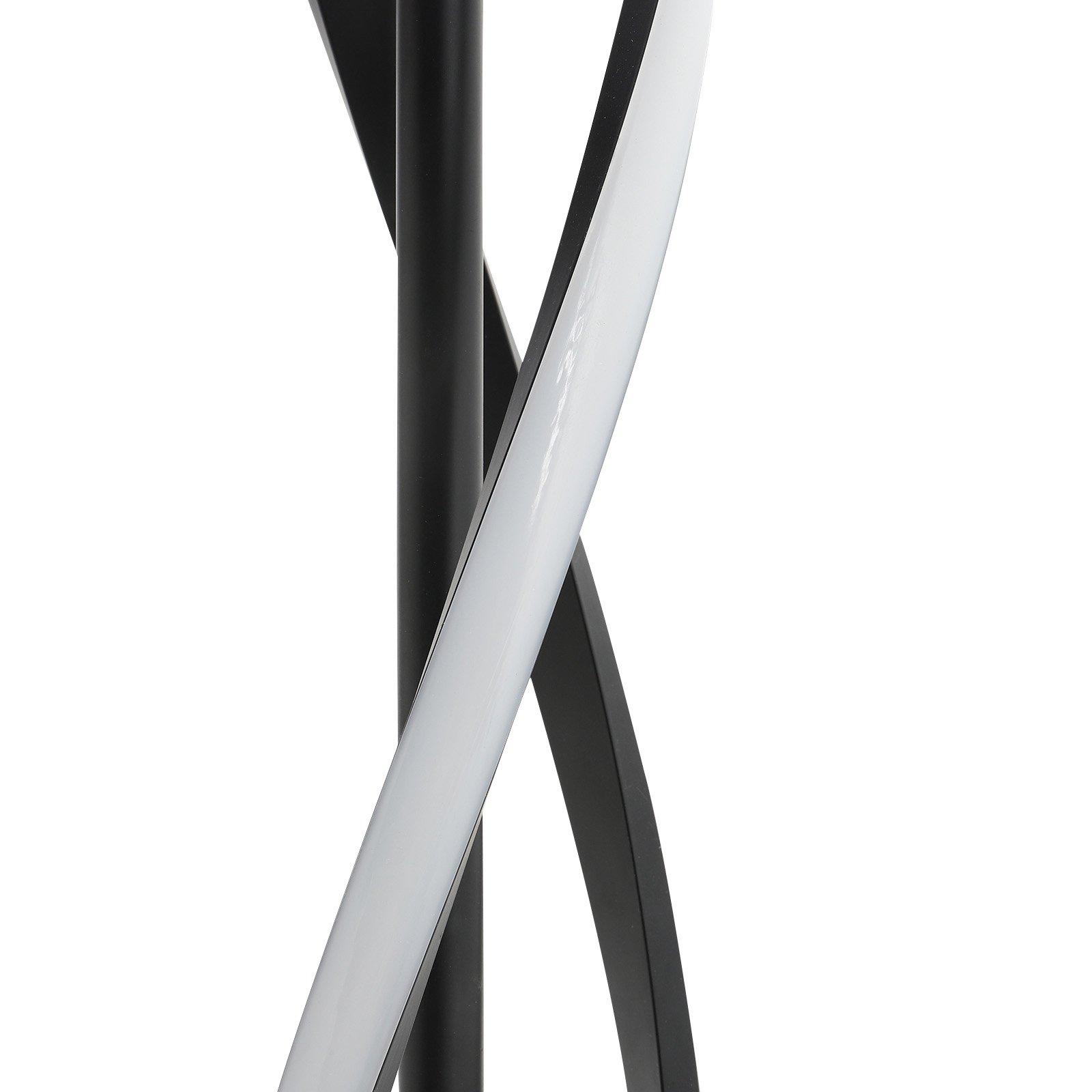 Black - Kabinet UK - 42W Modern LED Floor Lamp for Living Room & Office - 4