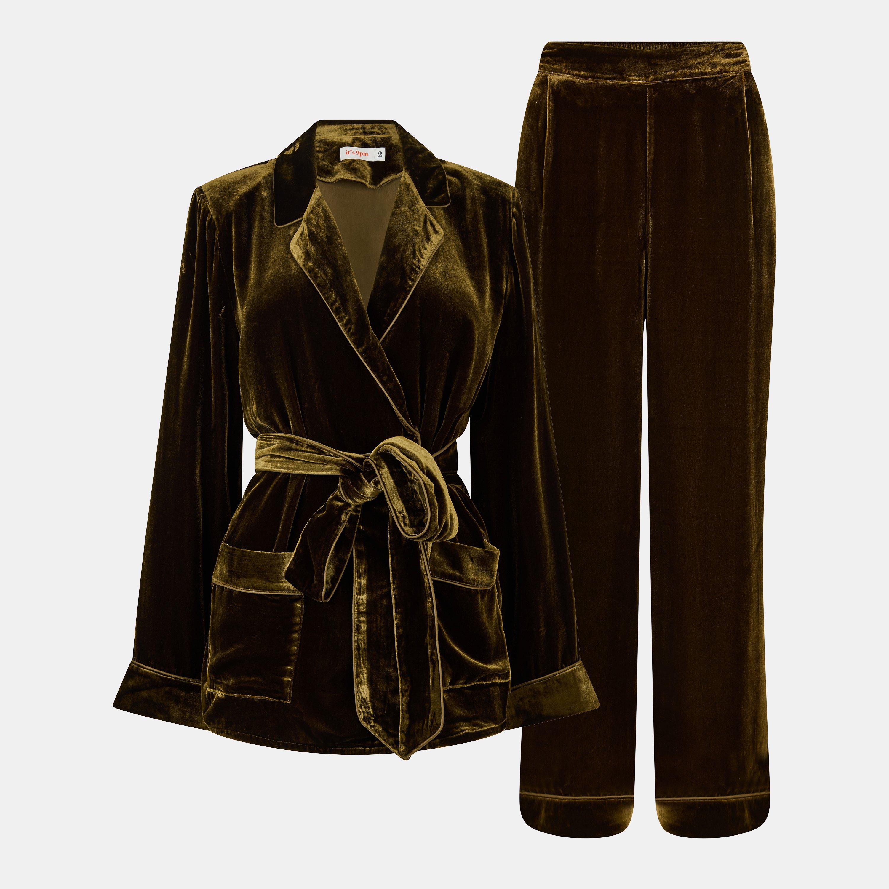 Green - Its 9pm - Women's Pamela V Long Sleeve Pyjama Set - 1