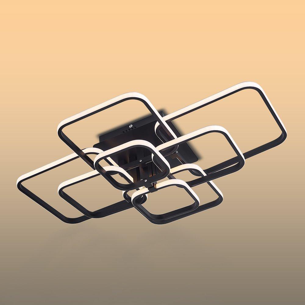 Kabinet Uk  Contemporary Led Adjusted Semi-Flush Ceiling Light - Black