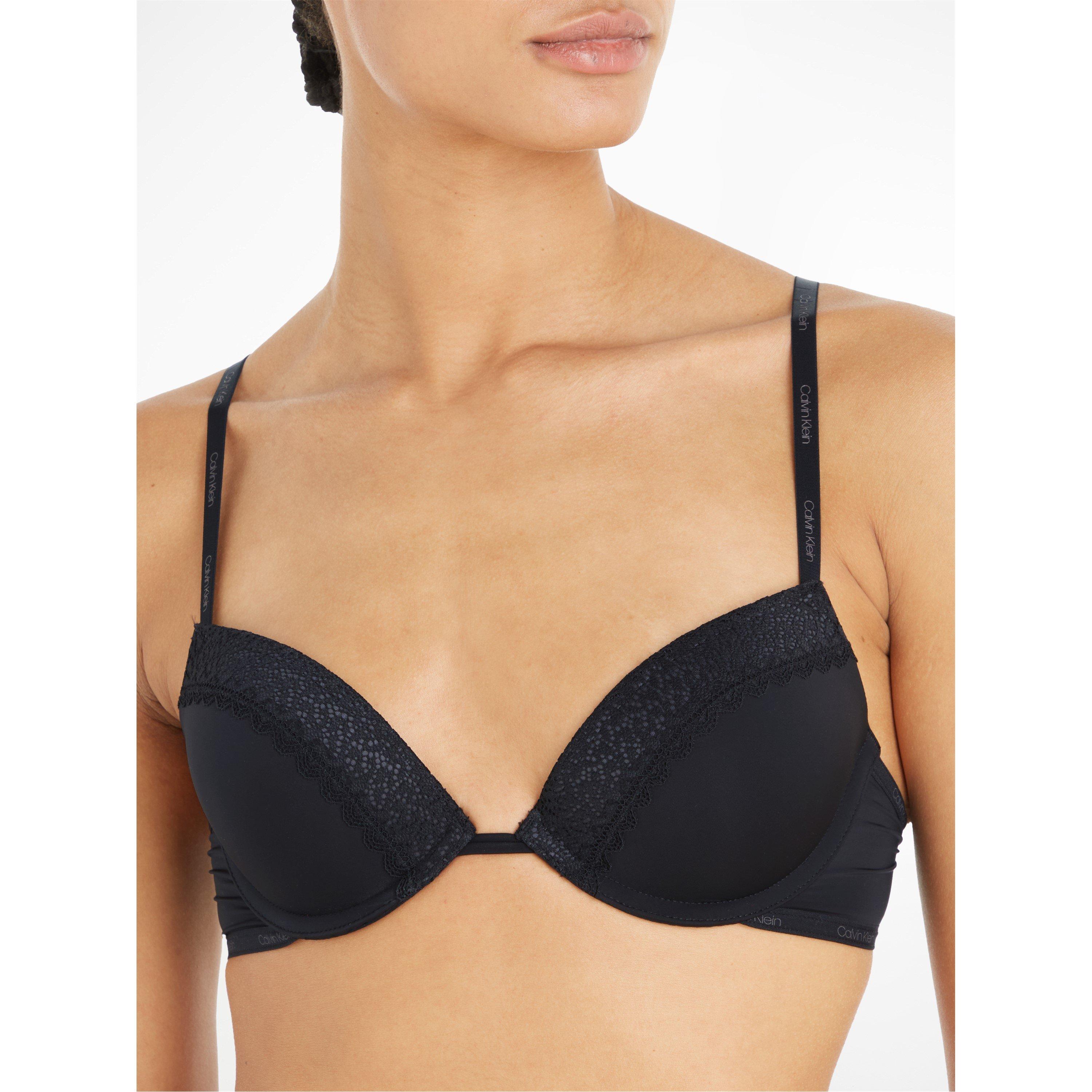 Black 001 - Calvin Klein - Flirty Plunge Bra - 1
