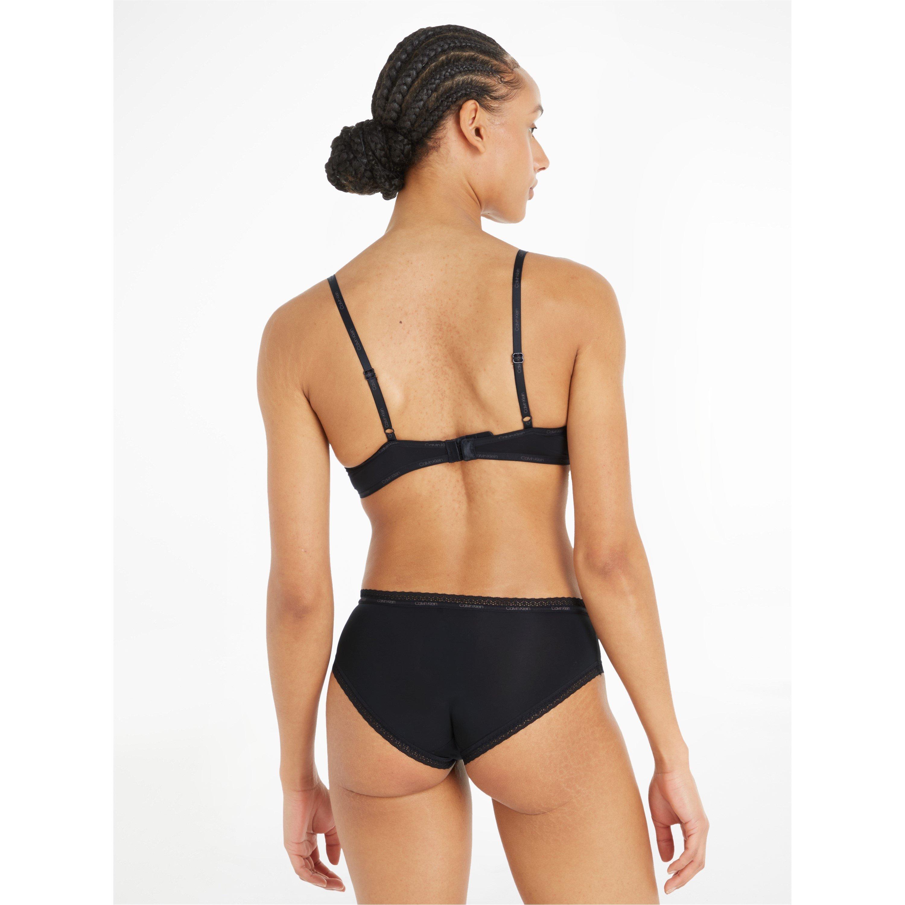 Black 001 - Calvin Klein - Calvin Flirty Plunge Bra - 3