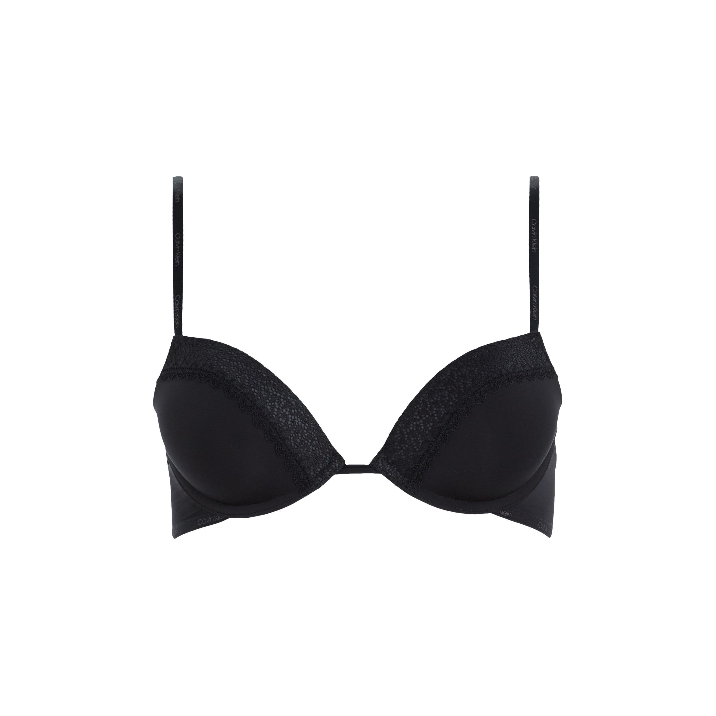 Black 001 - Calvin Klein - Calvin Flirty Plunge Bra - 5
