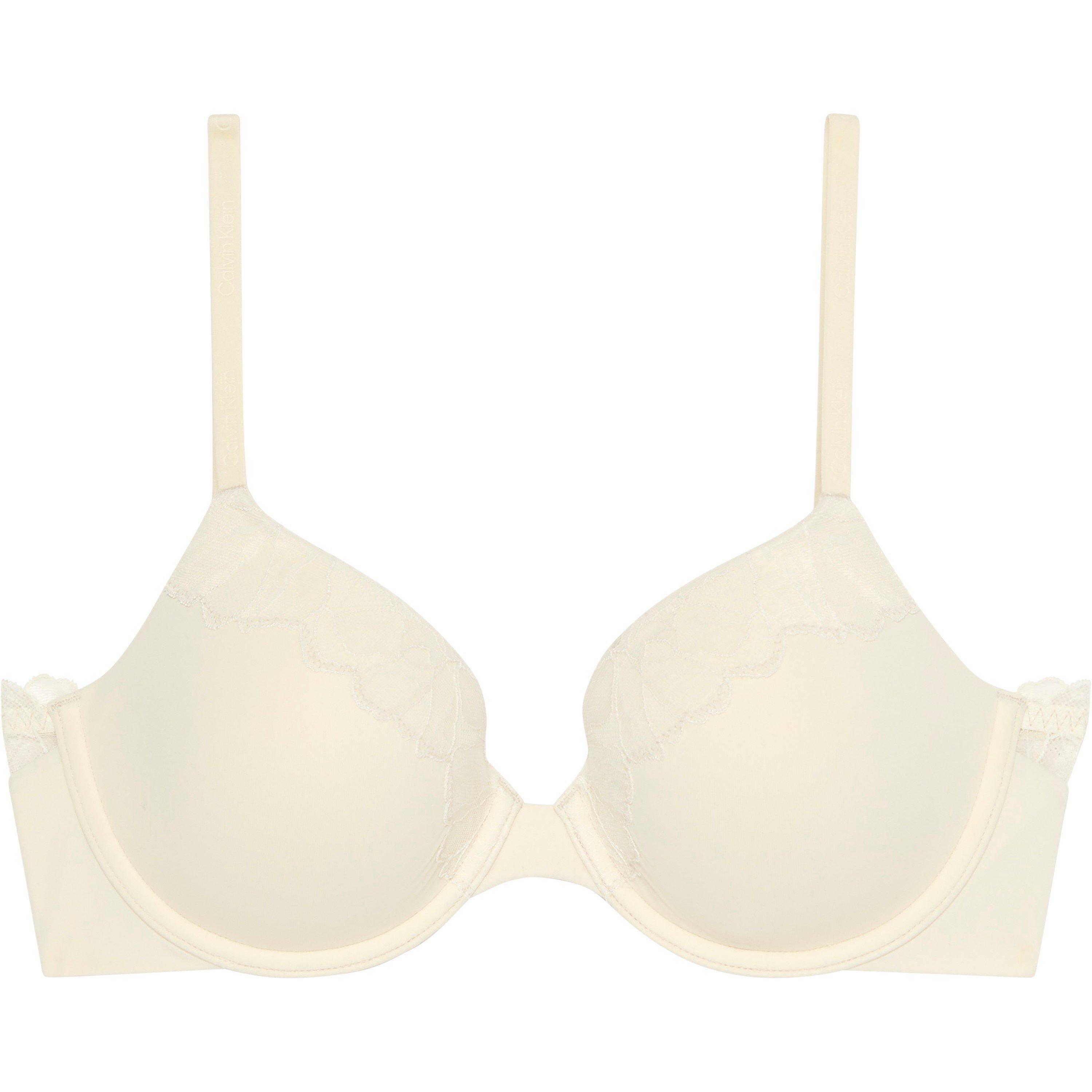 Bone White - Calvin Klein - Women's Perfect Fit T-Shirt Bra - 1
