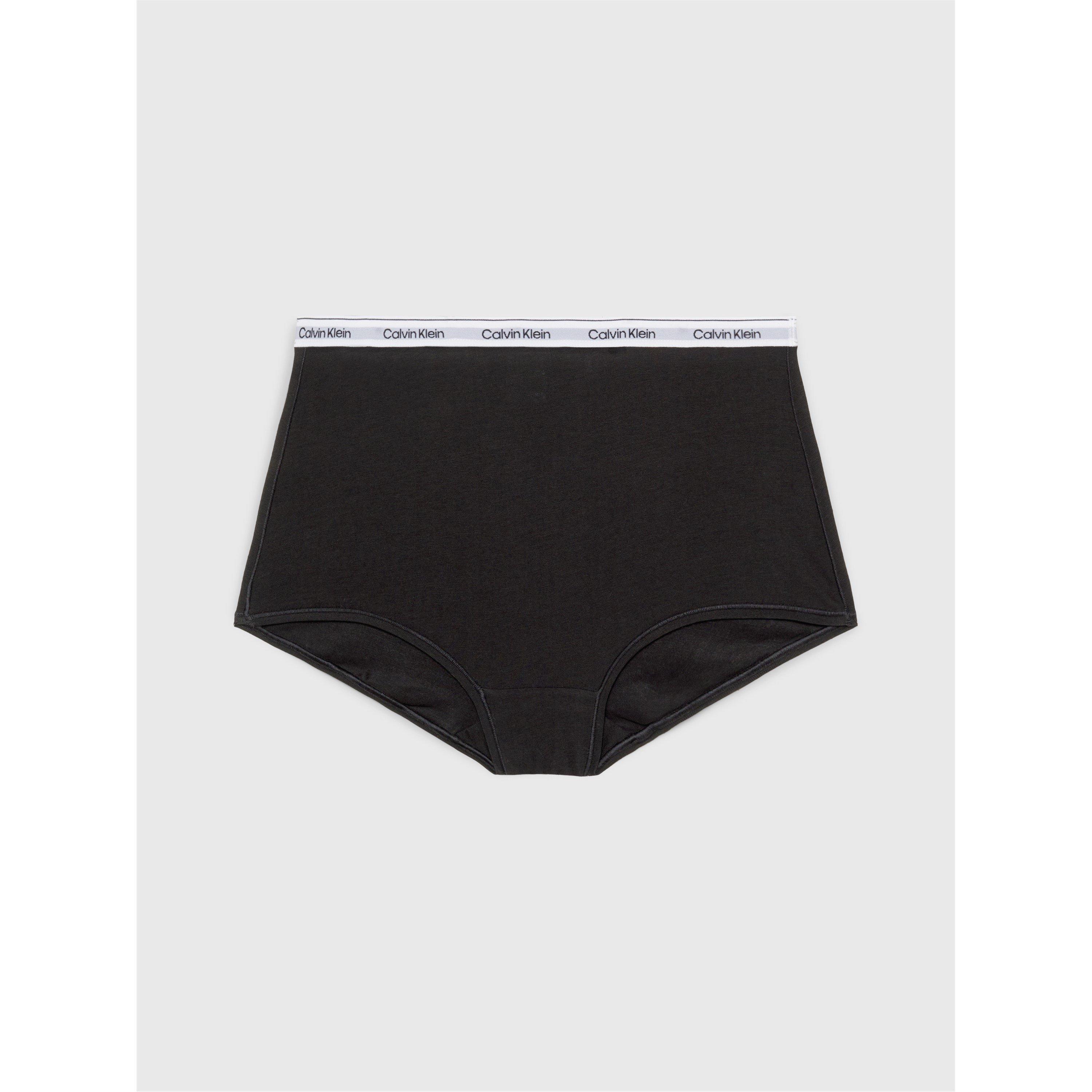 Calvin Klein Women's Streamlined Soft Fabric Boy Shorts - Black - 10 (S)