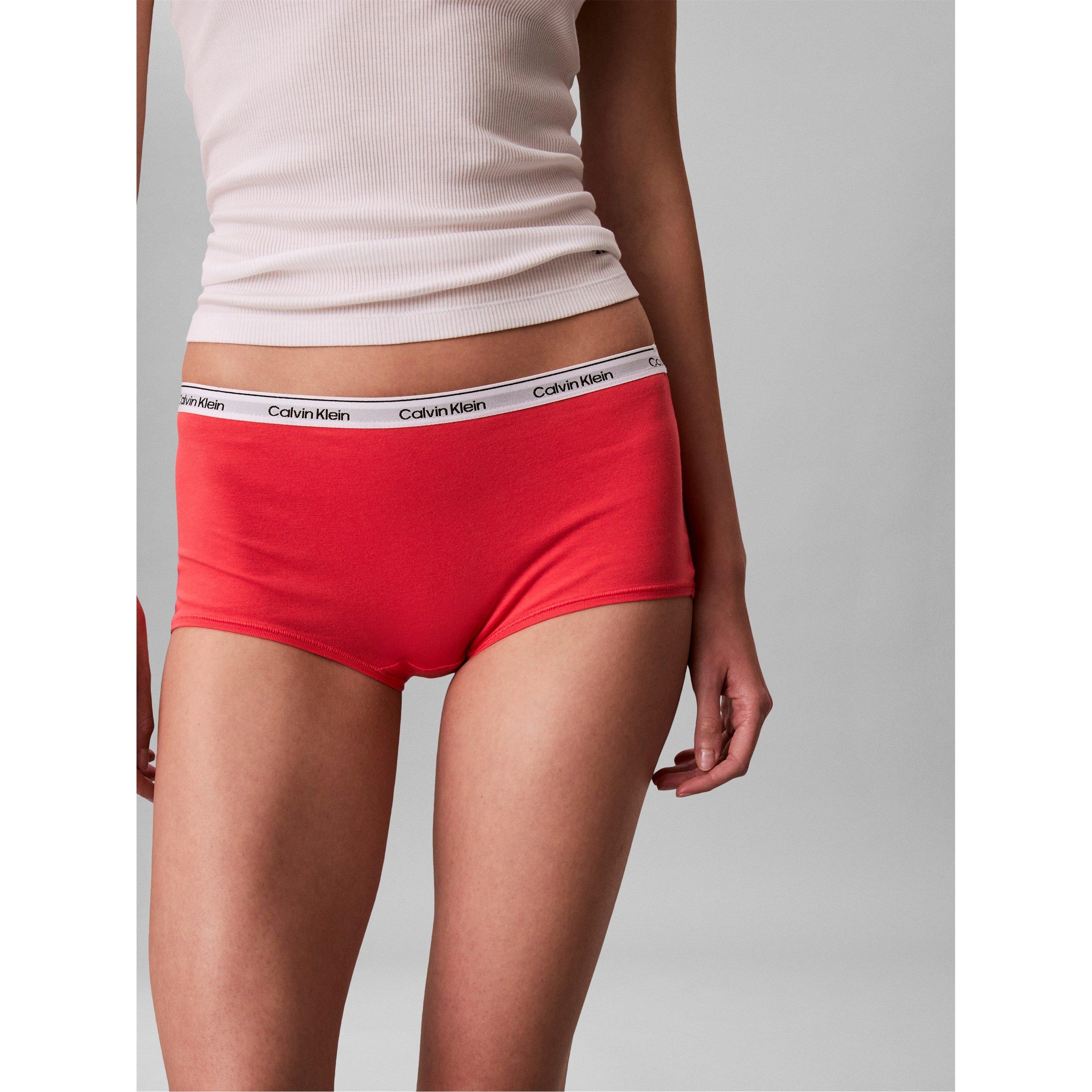 Cradle Pink - Calvin Klein - Women's Streamlined Soft Fabric Boy Shorts - 3