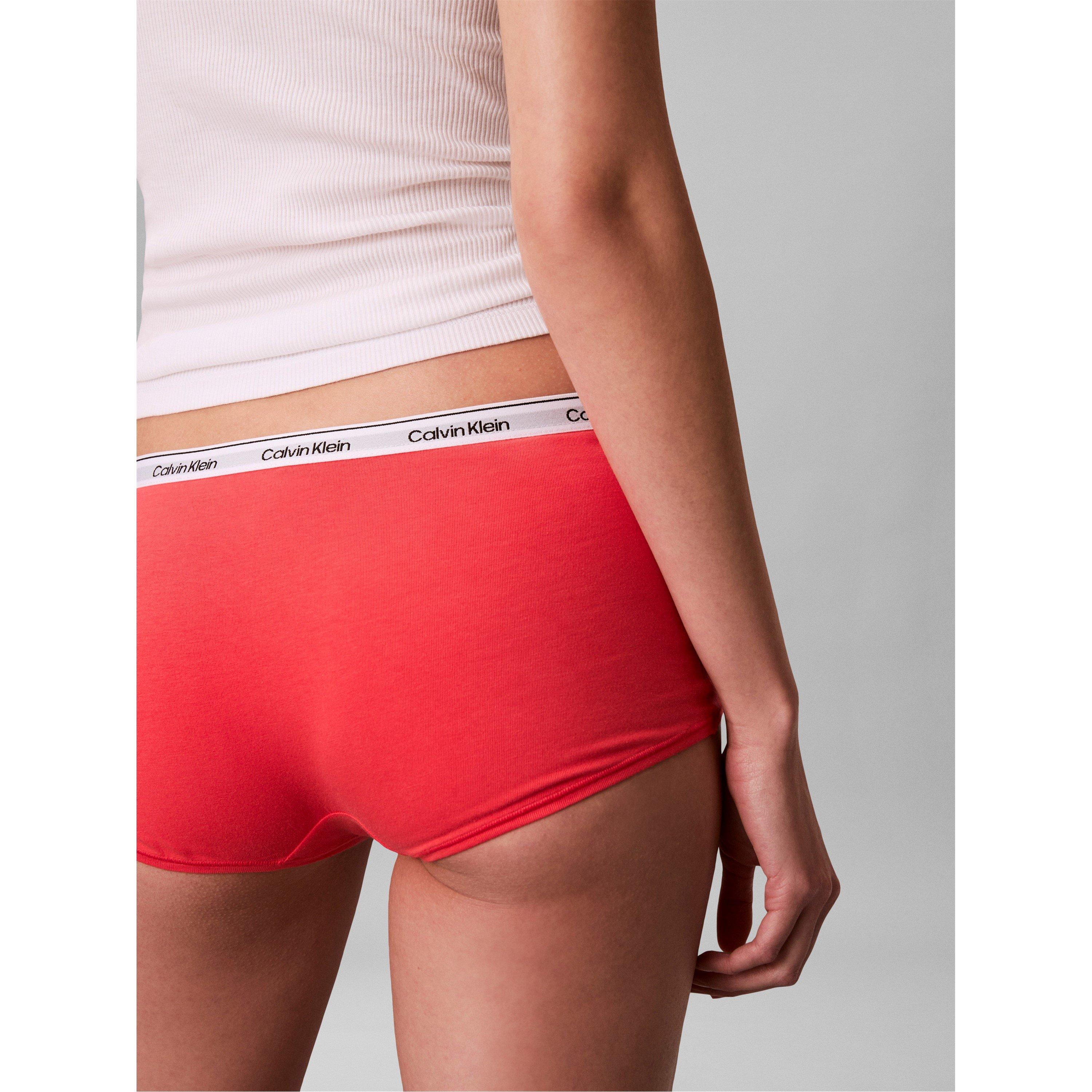 Cradle Pink - Calvin Klein - Women's Streamlined Soft Fabric Boy Shorts - 5