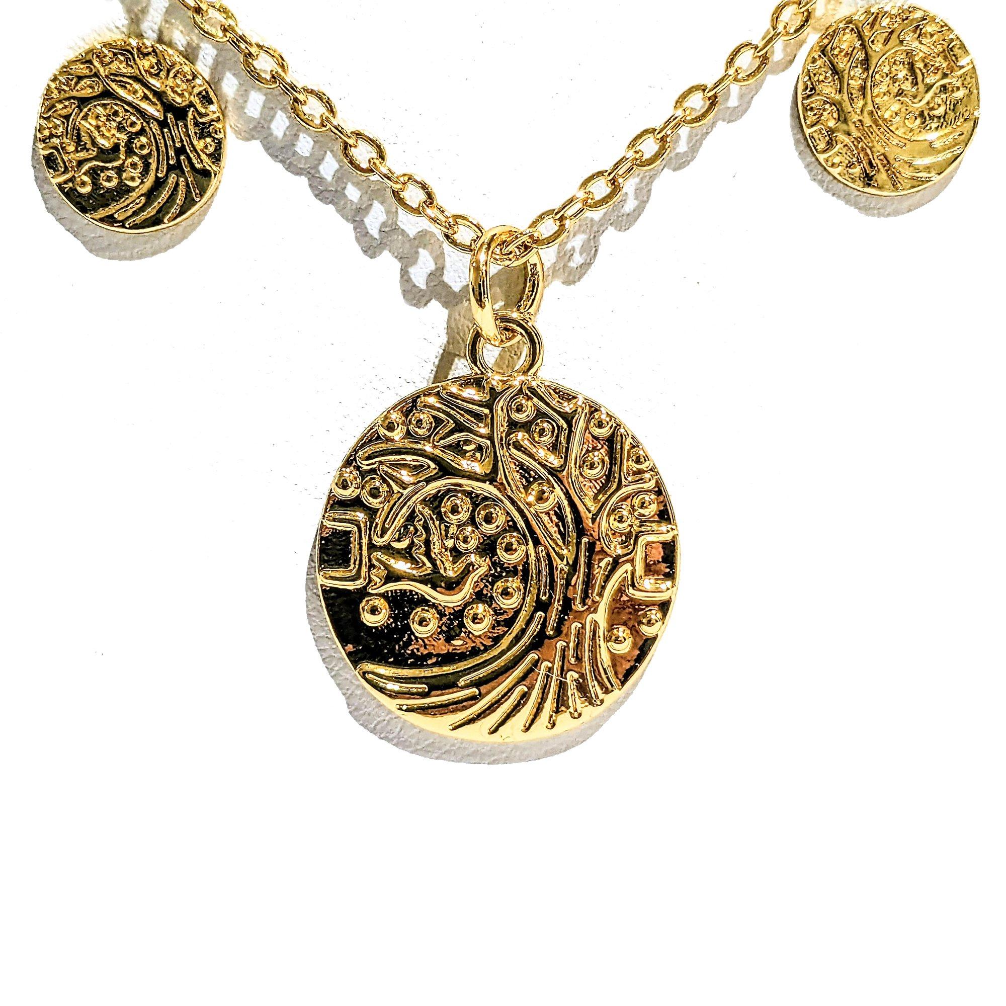 Gold - Notes From The Heart - A beautiful gold plated Tree of Life pendant and s
