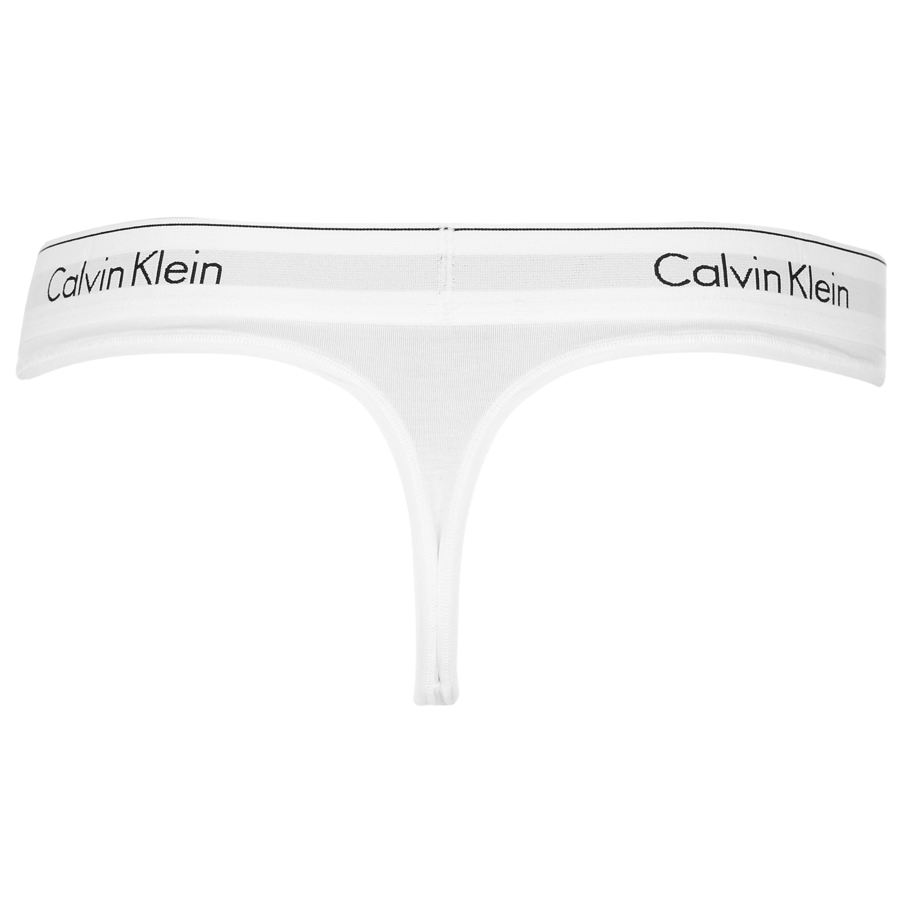 Weiß - Calvin Klein - Thong - 4