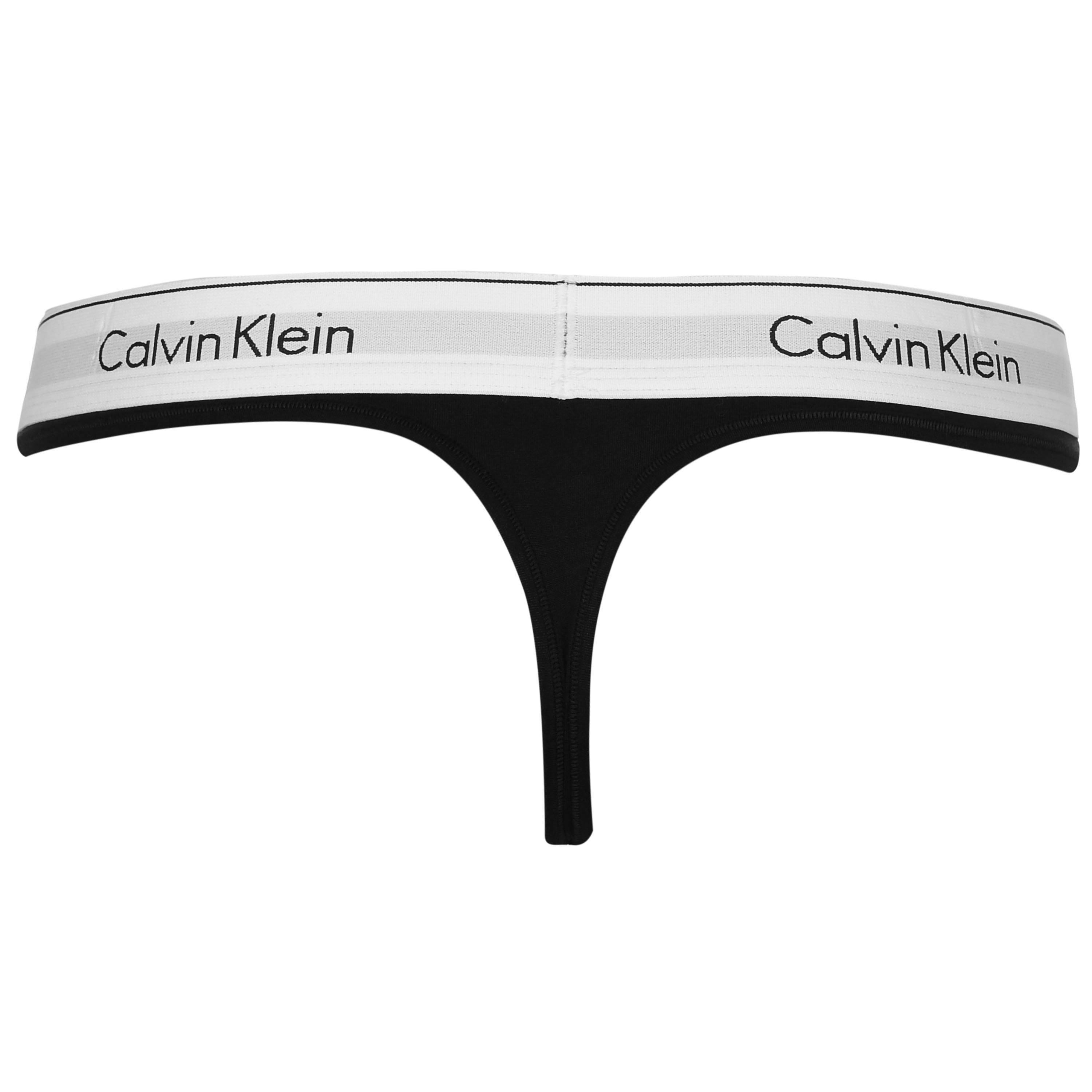 Schwarz - Calvin Klein - Modern Thong - 5