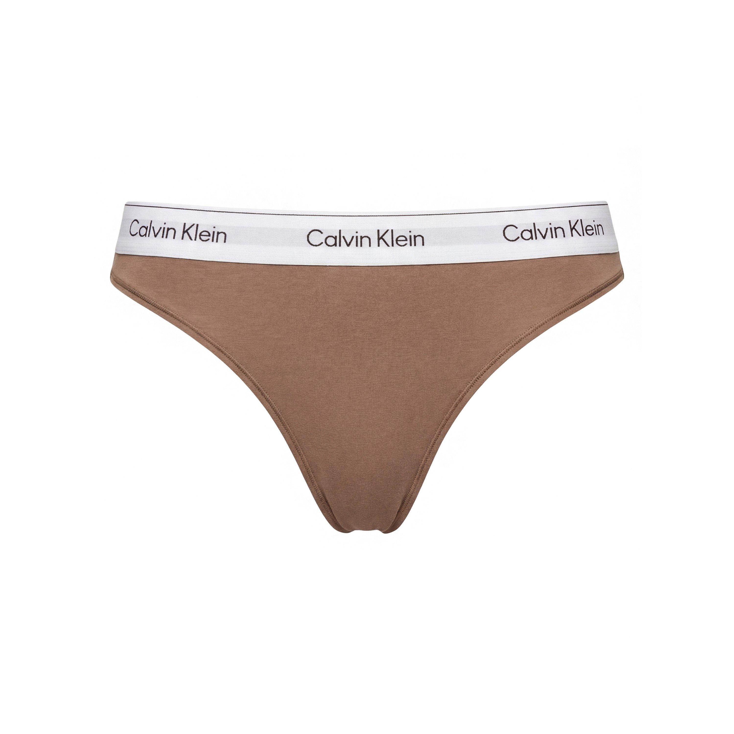 Calvin Klein Women's Soft Mocha Thong - 18 (2Xl) - Image 4