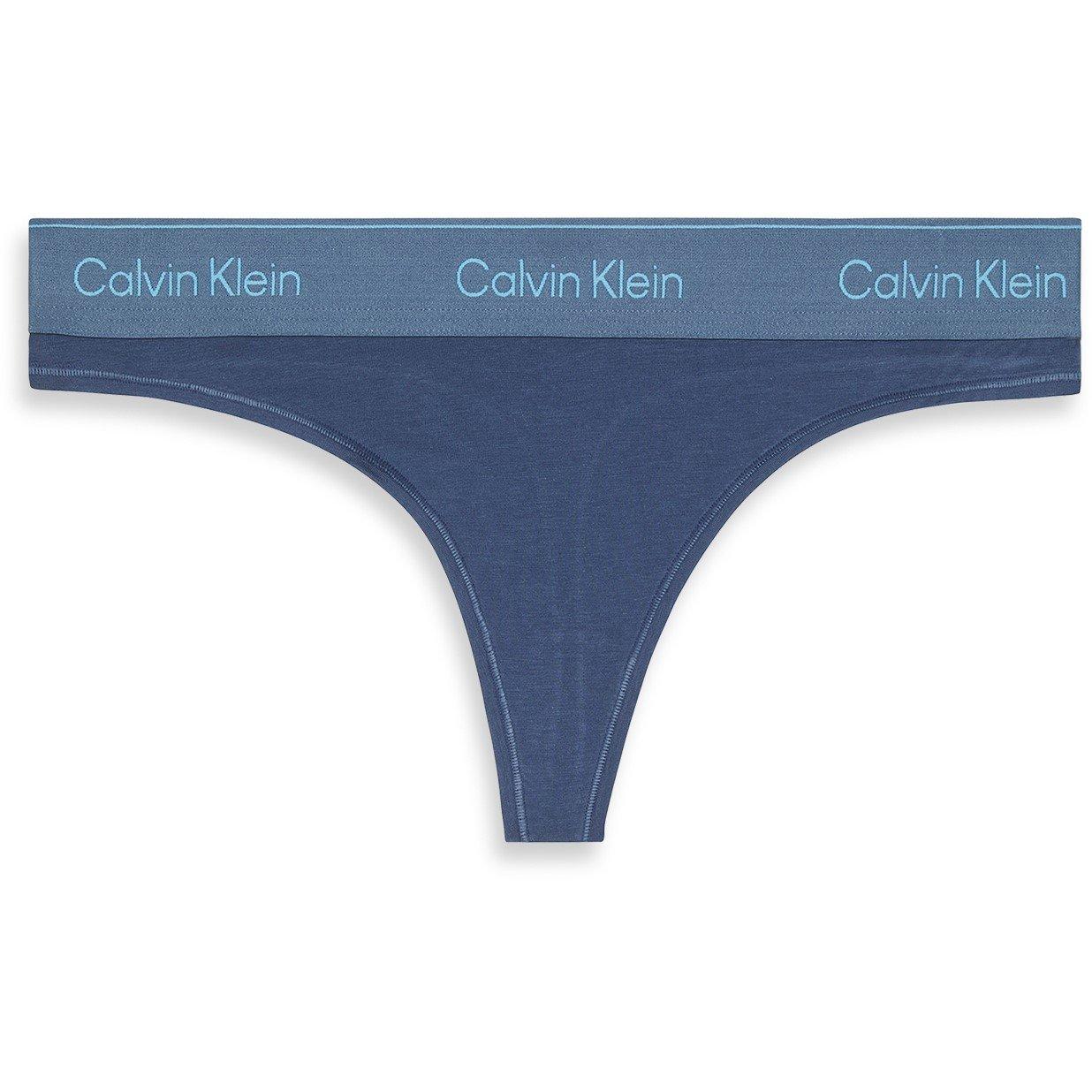 Calvin Klein Women's Modern Thong - Dark Denim - 8 (XS)