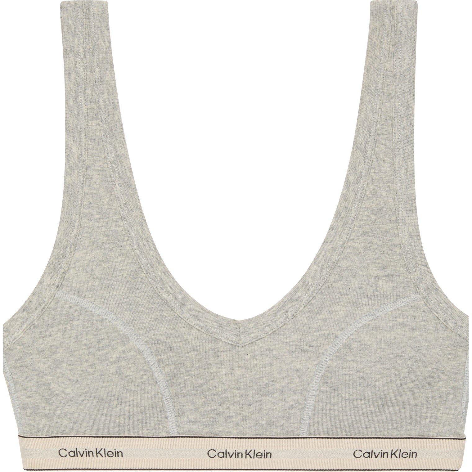Grigio Melange - Calvin Klein - Women's Heritage Scoop Bralette - 2