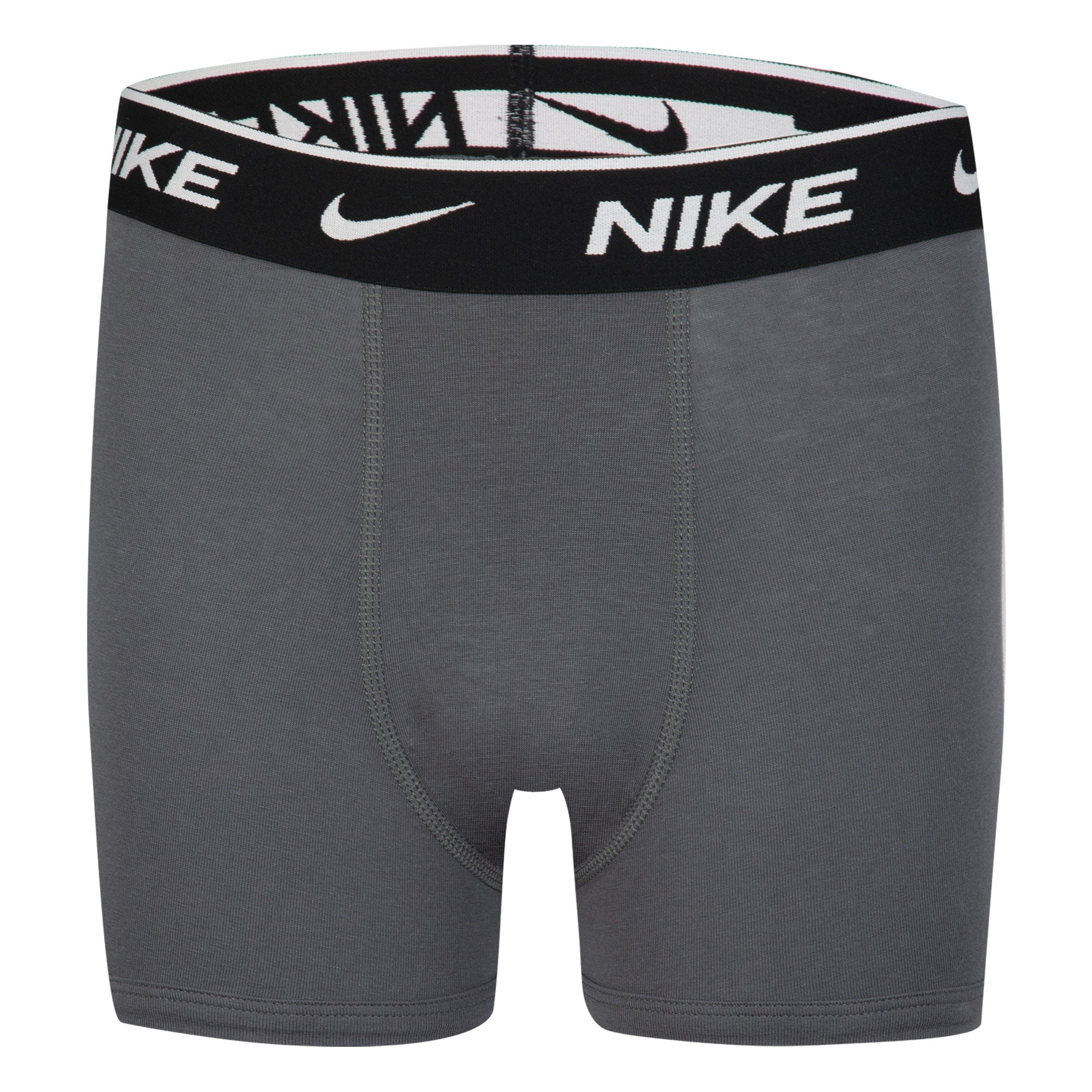 Black/Grey - Nike - Cotton Boxer Brief 3 Pack Boys - 8