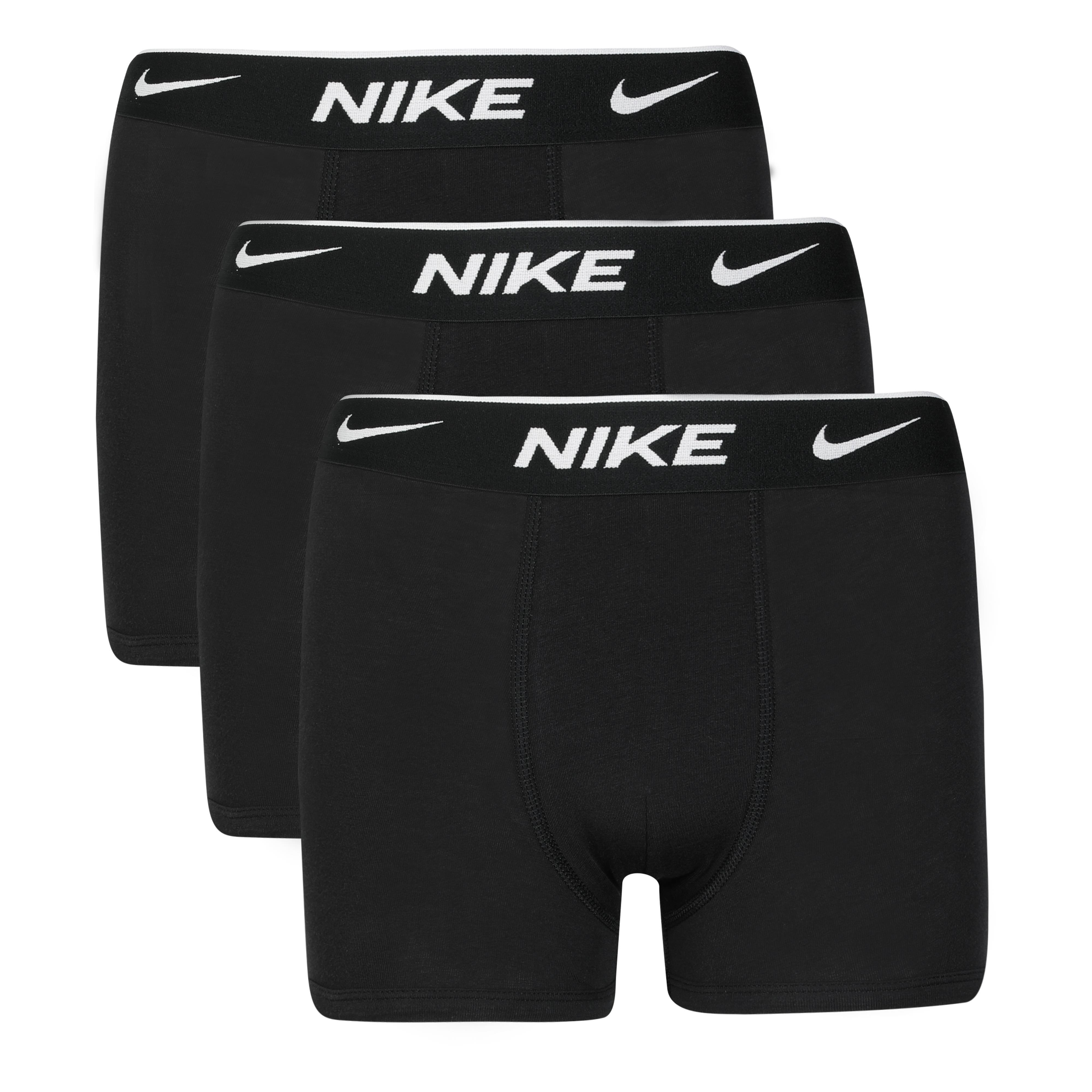 Nike Boys Cotton Boxer Brief 3 Pack - Black - 13