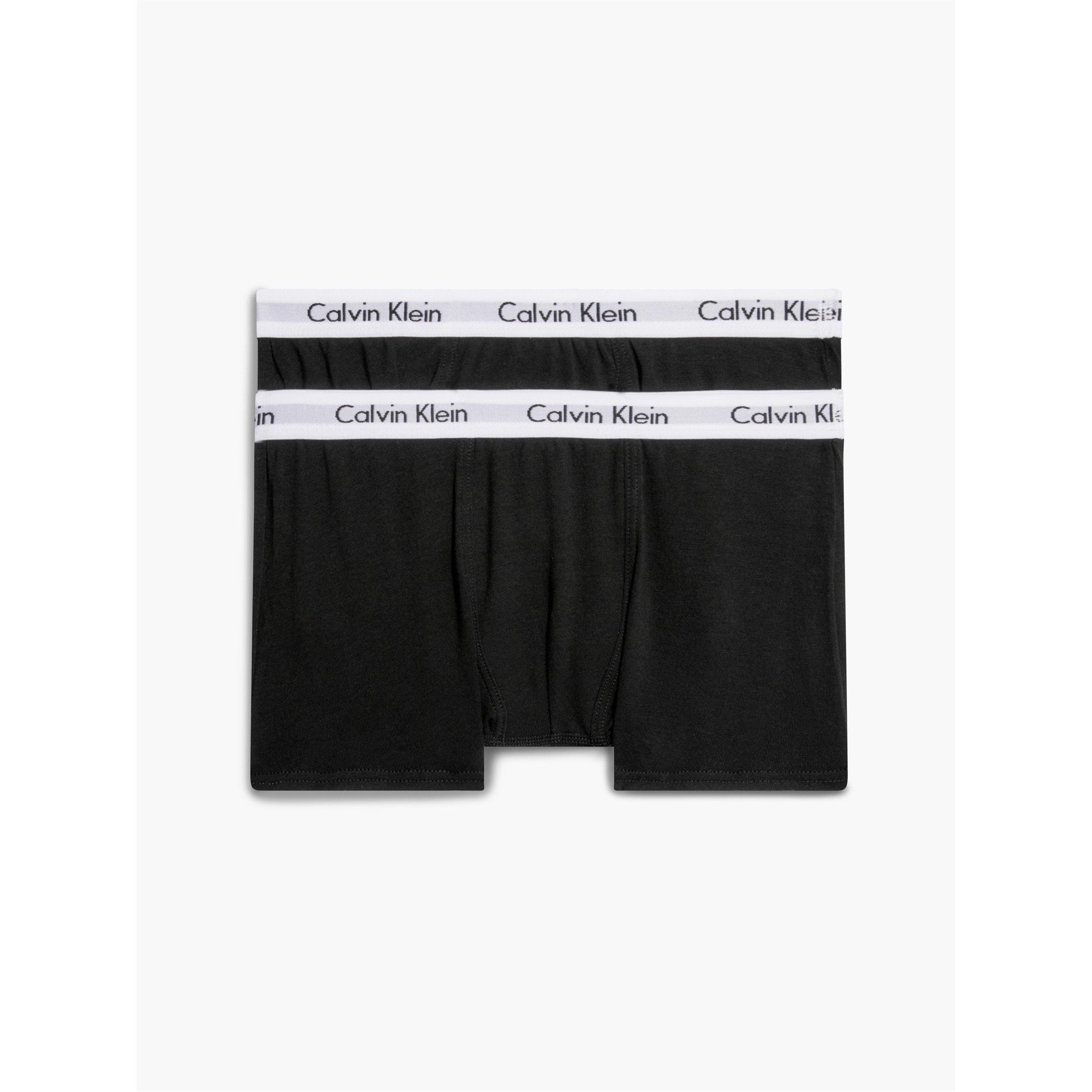 Calvin Klein Boys 2 Pack Boxer Shorts - Blk/Blk - 14-16Y