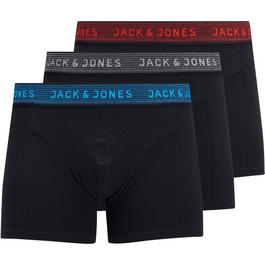 Jack and Jones Waistband Logo Trunka 3 Pack Juniors