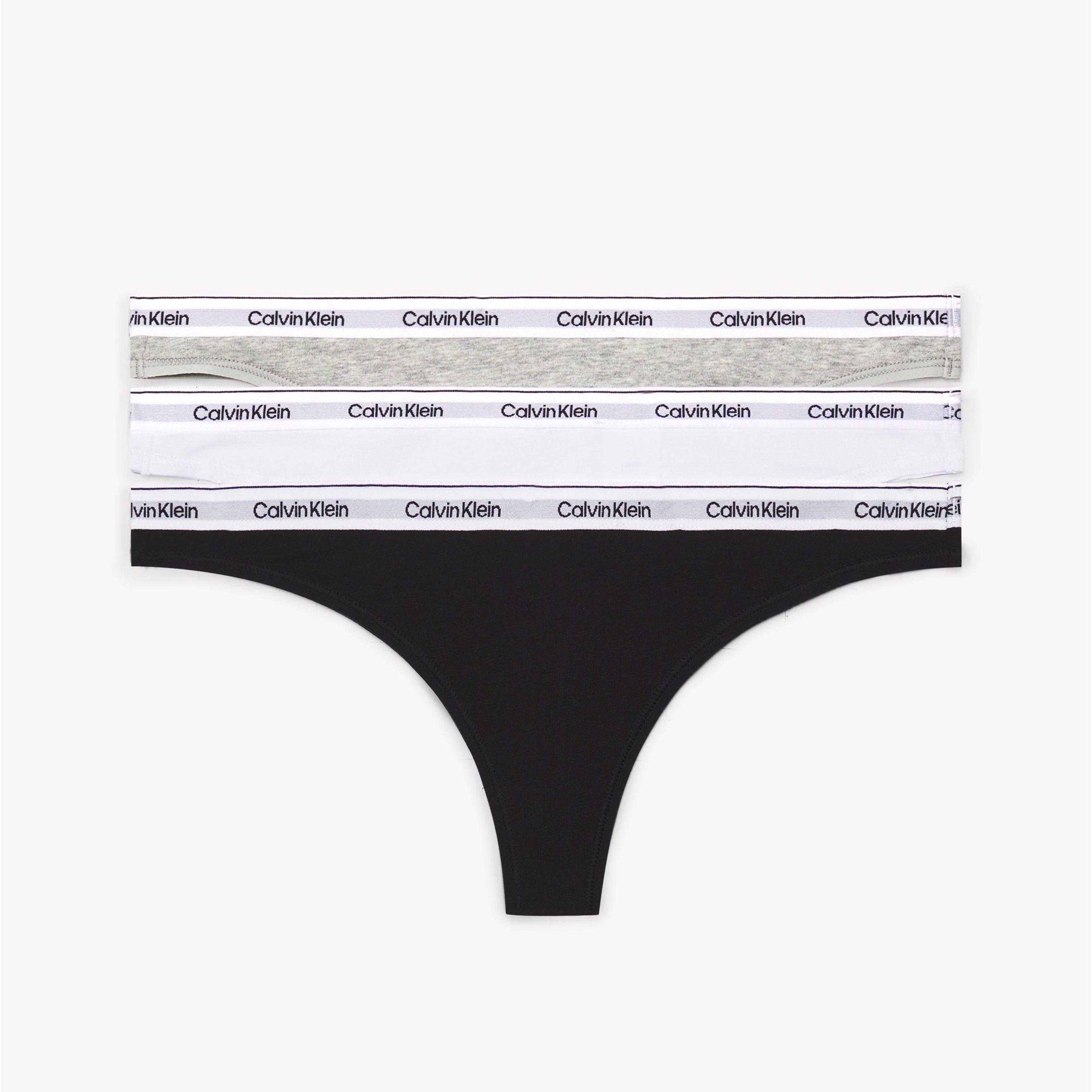 Negro/Blanco/Gris - Calvin Klein - 3 Pack Thongs - 1