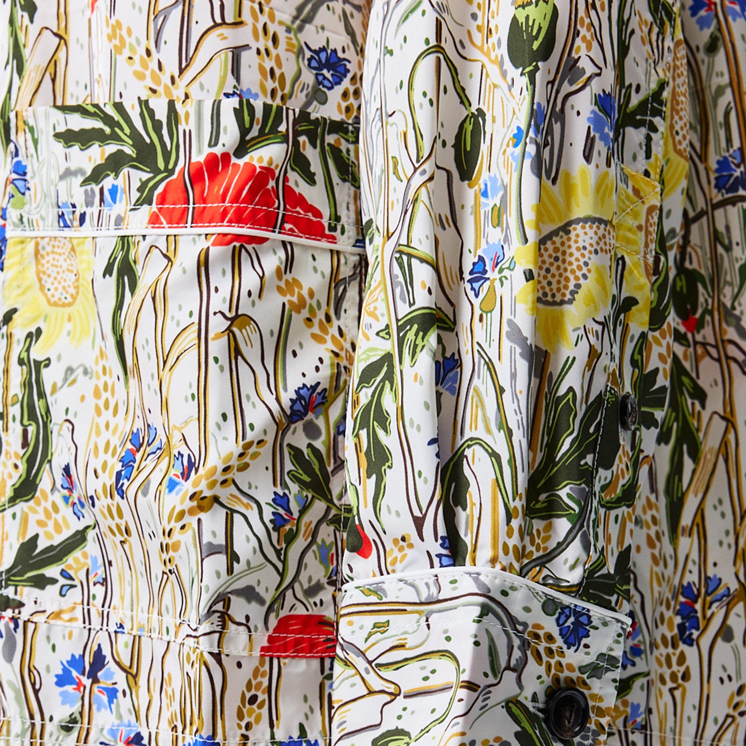 Chalk Hibiscus - Bottega Veneta - Flower Viscose & Silk Pyjama Set - 5