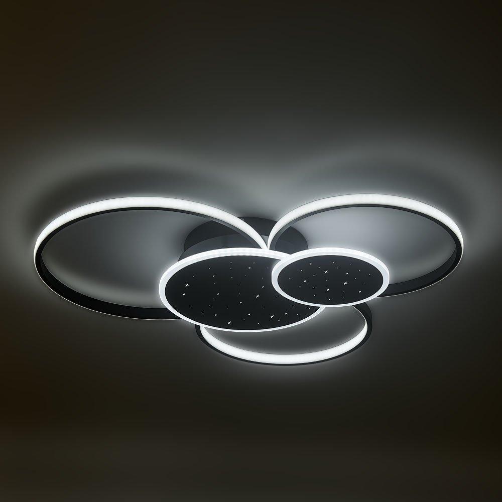 Black - Kabinet UK - LED 5 Round Ceiling Light in White Light - 1