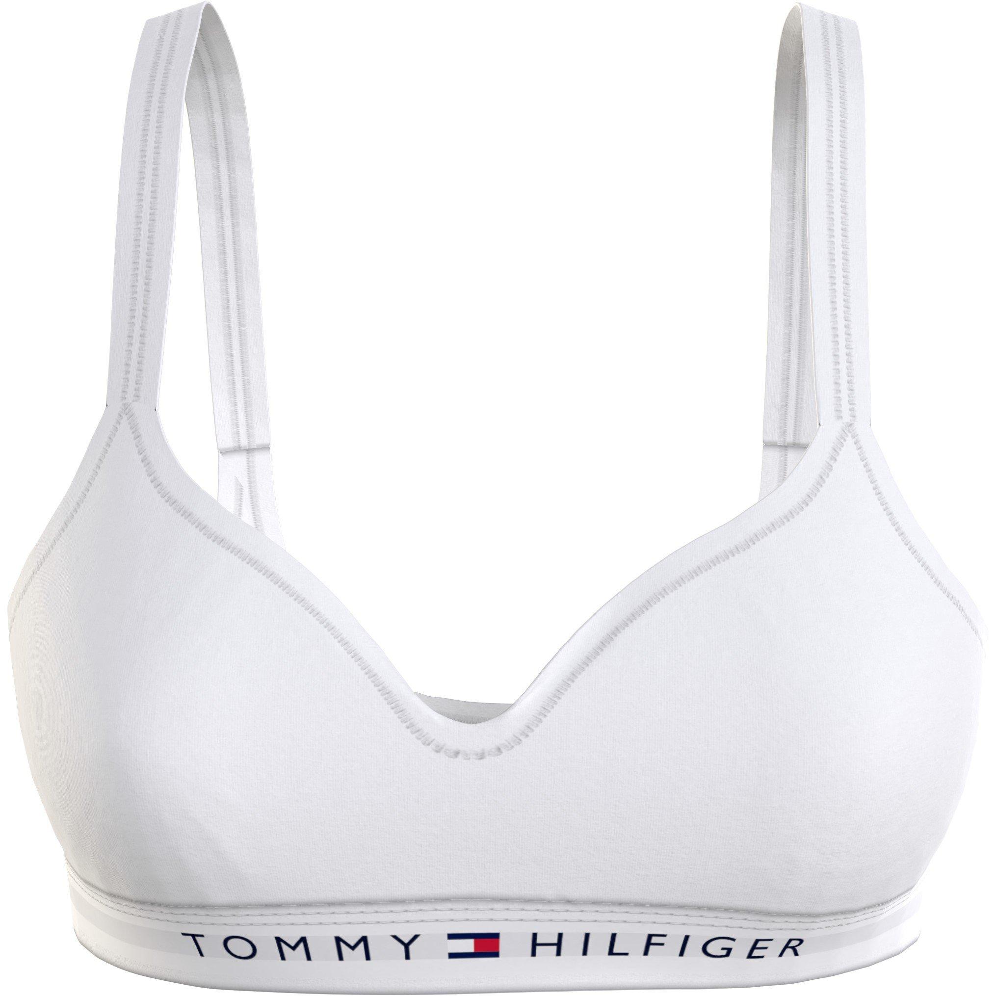Tommy Hilfiger Women's Original V Neck Bralette - White - 8 (XS)