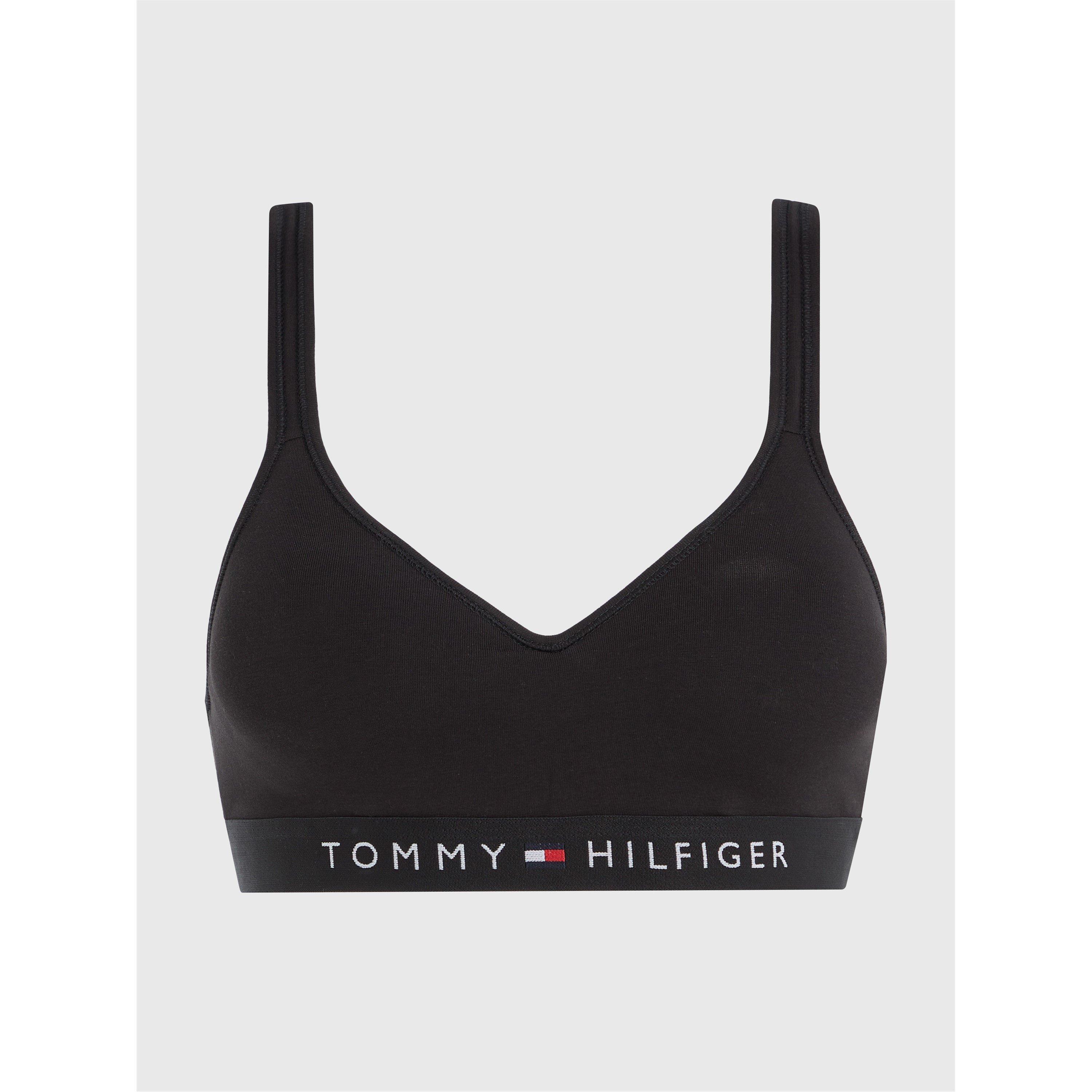 Tommy Hilfiger Women's Original V Neck Bralette - Black - 12 (M)