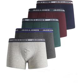 Jack and Jones J And J Oliver Trunk 5 Pack Boxers Juniors