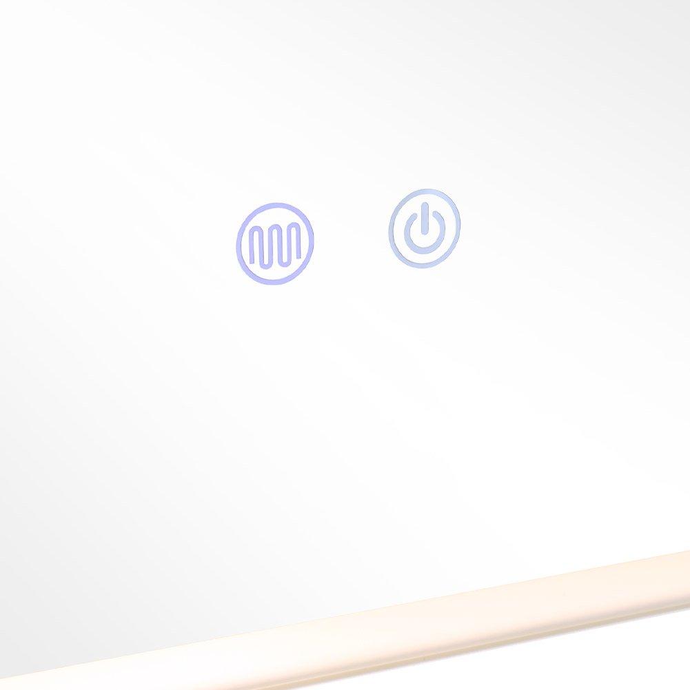 White - Kabinet UK - Frameless Anti-Fog Dimmable LED Wall Mirror - 5