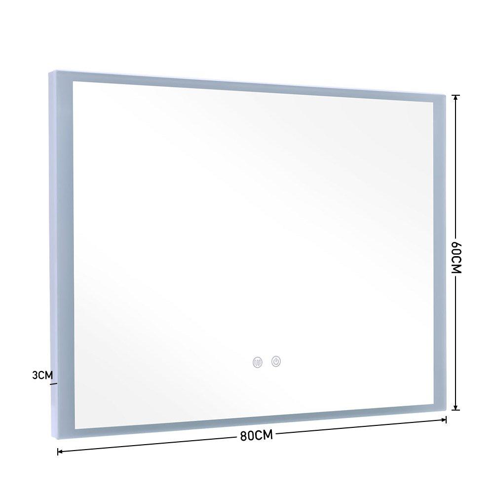 White - Kabinet UK - Frameless Anti-Fog Dimmable LED Wall Mirror - 8