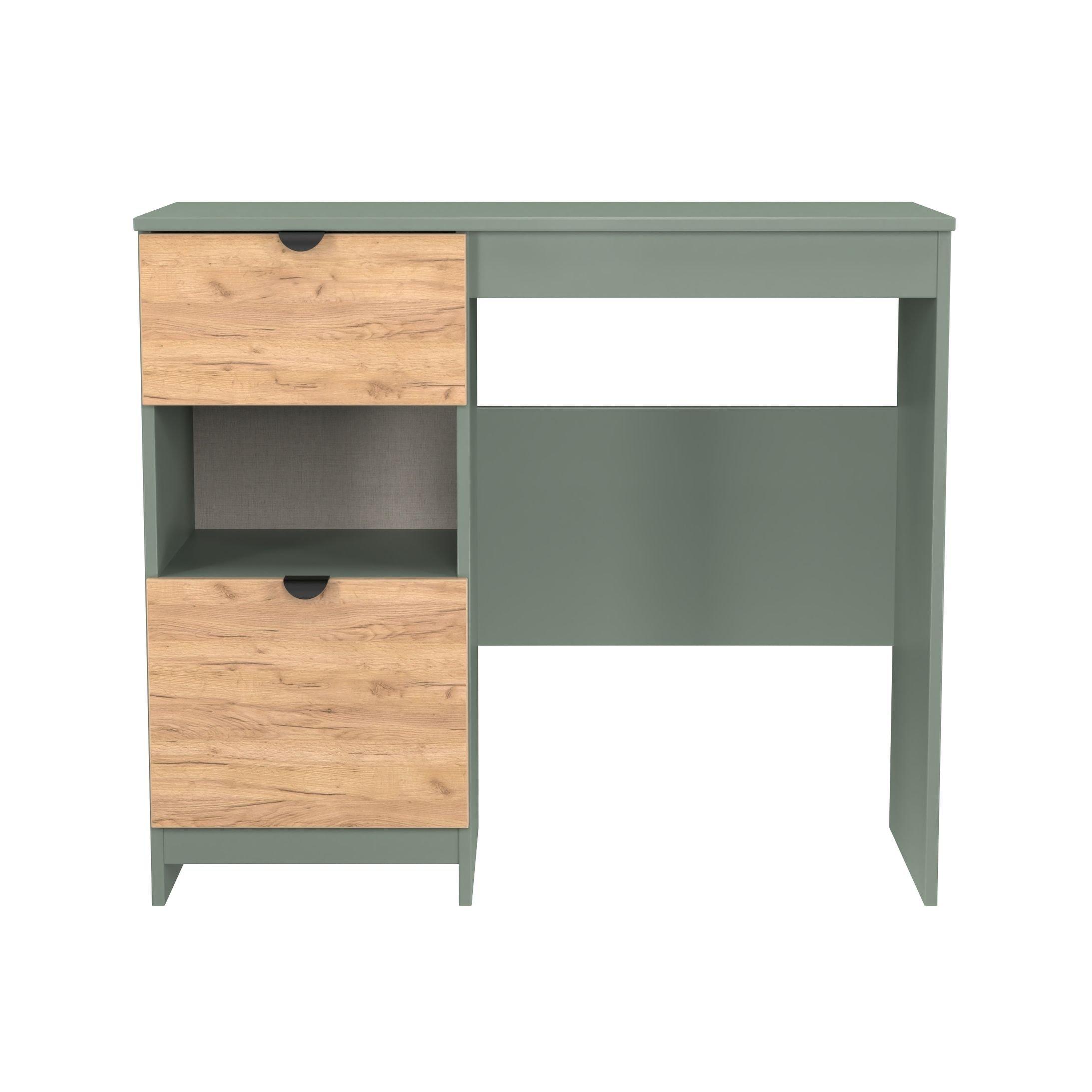 Welcome Furniture  Solomon 2 Drawer Open Shelf Vanity - Craft Oak & Ree - Regular