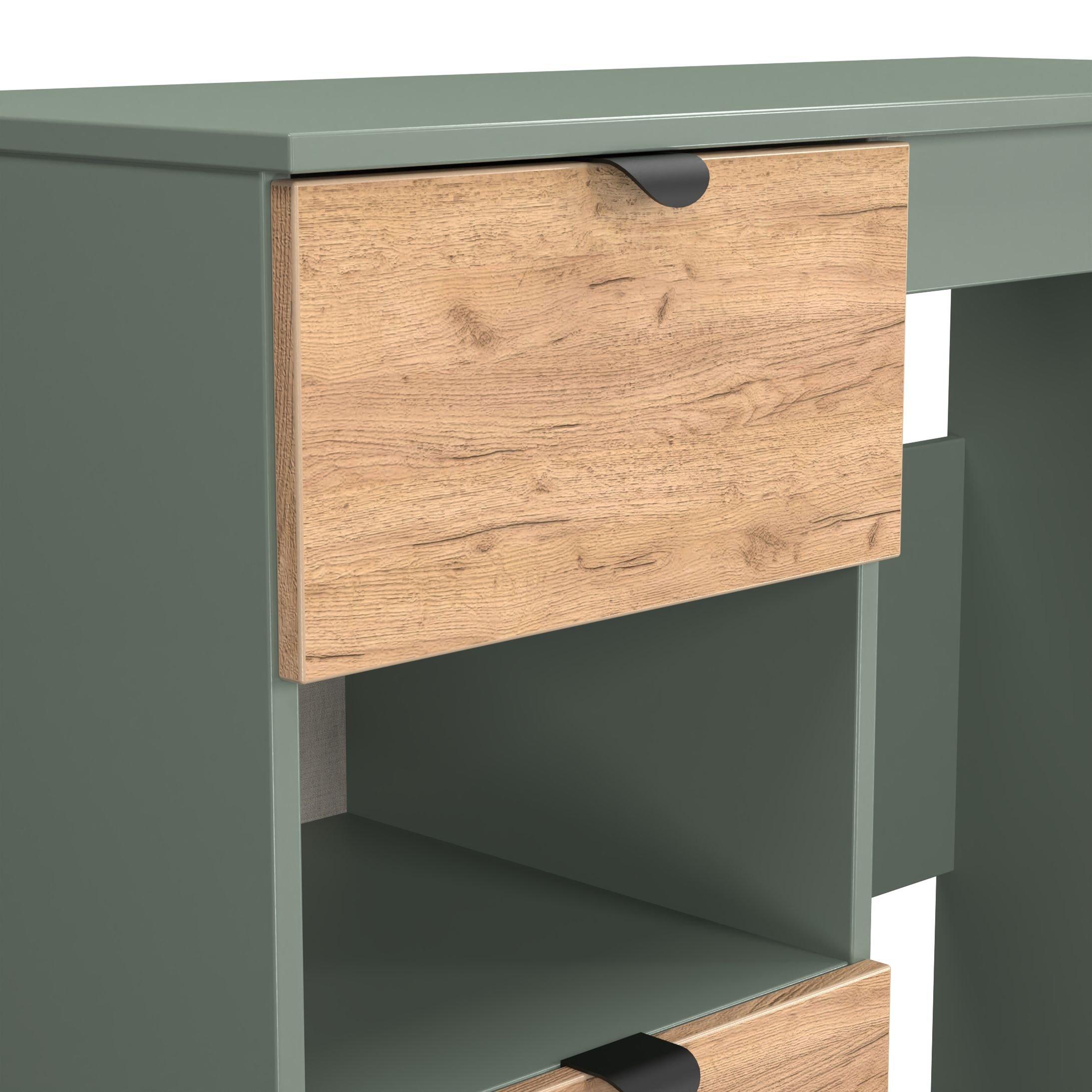 Craft Oak & Ree - Welcome Furniture - Solomon 2 Drawer Open Shelf Vanity - 4