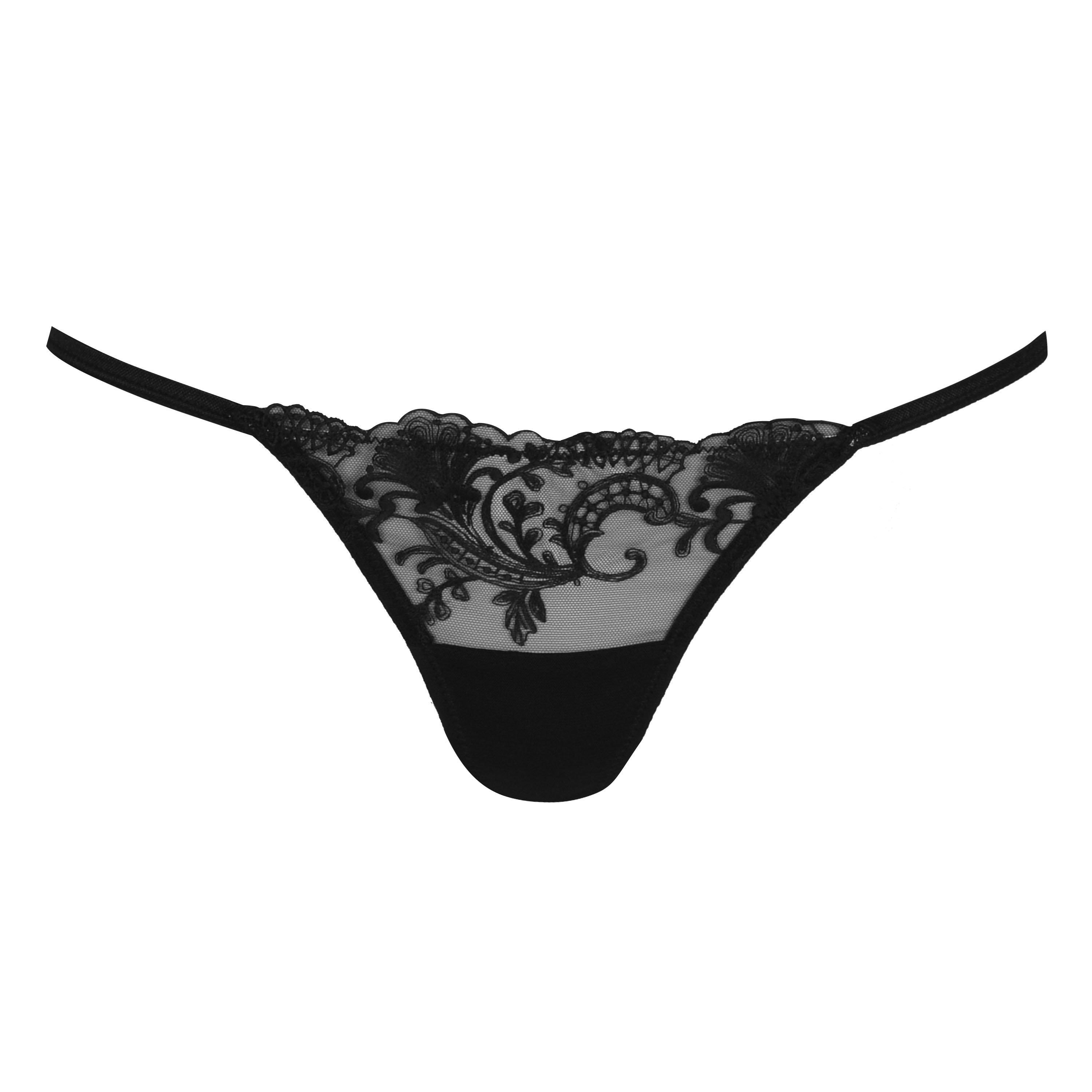 Bluebella Women's Marseille Thong - Black - 8 (XS)