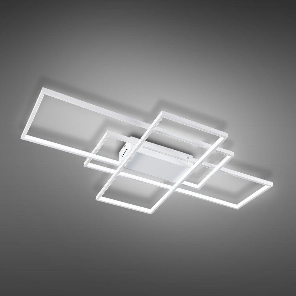 Kabinet Uk  Rectangular Led Semi-Flush Light - White