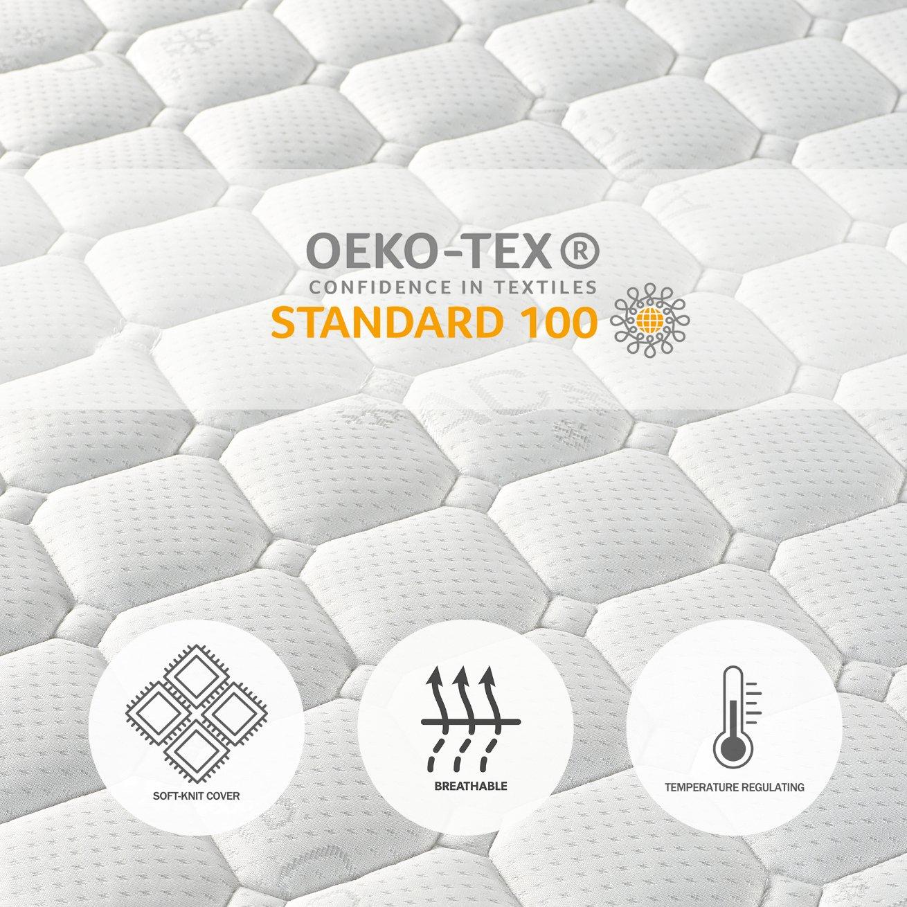 White - Aspire - Pocket and Wool Mattress in a Box - 4