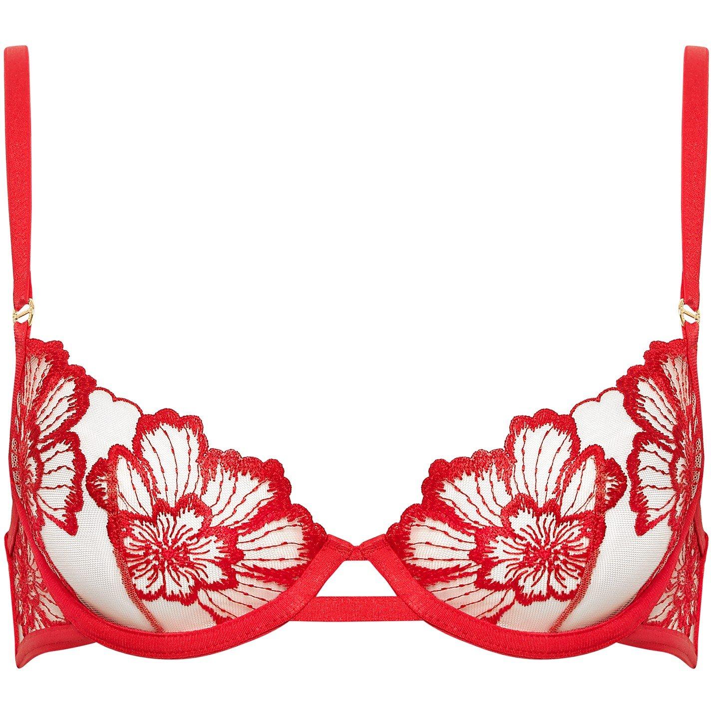 Tomato Red - Bluebella - Women's Catalina Wired Balcony Bra - 1