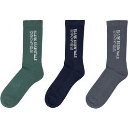 Blank Essentials 3 Pack Socks