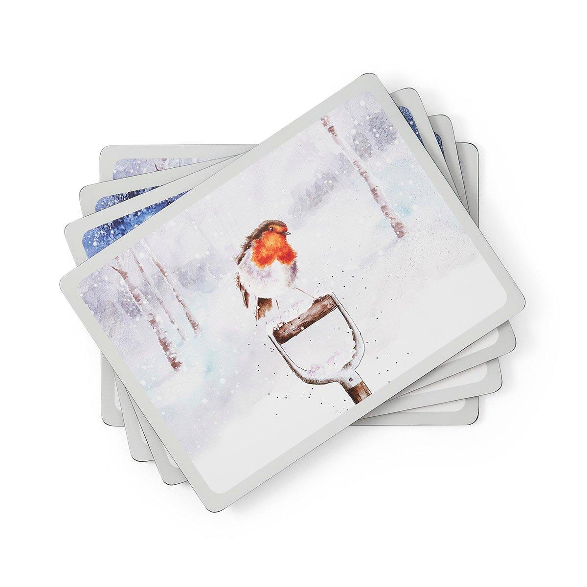 Multi - Royal Worcester Wrendale - Wrendale Designs Large Winter Sky 4 Placemats - 2