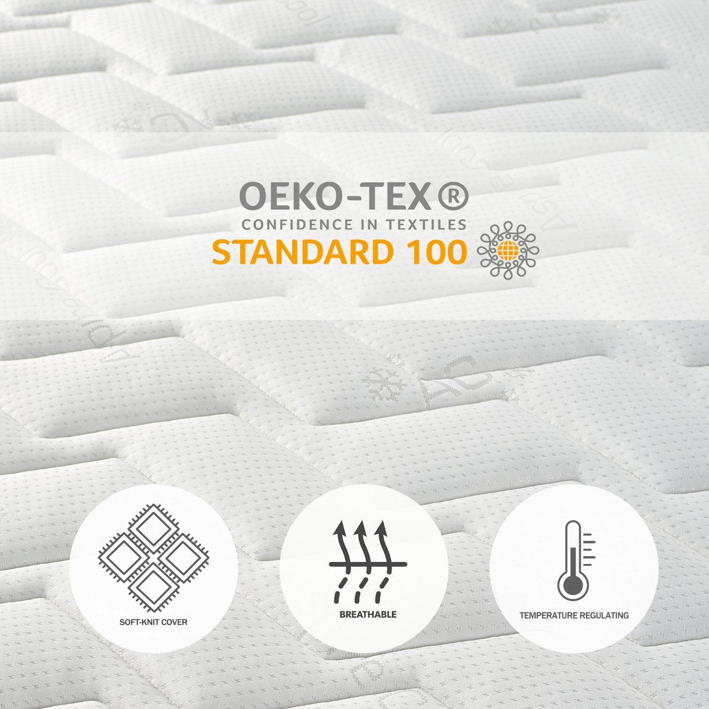 White - Aspire - Quad Layer Pocket Sprung Mattress - 4