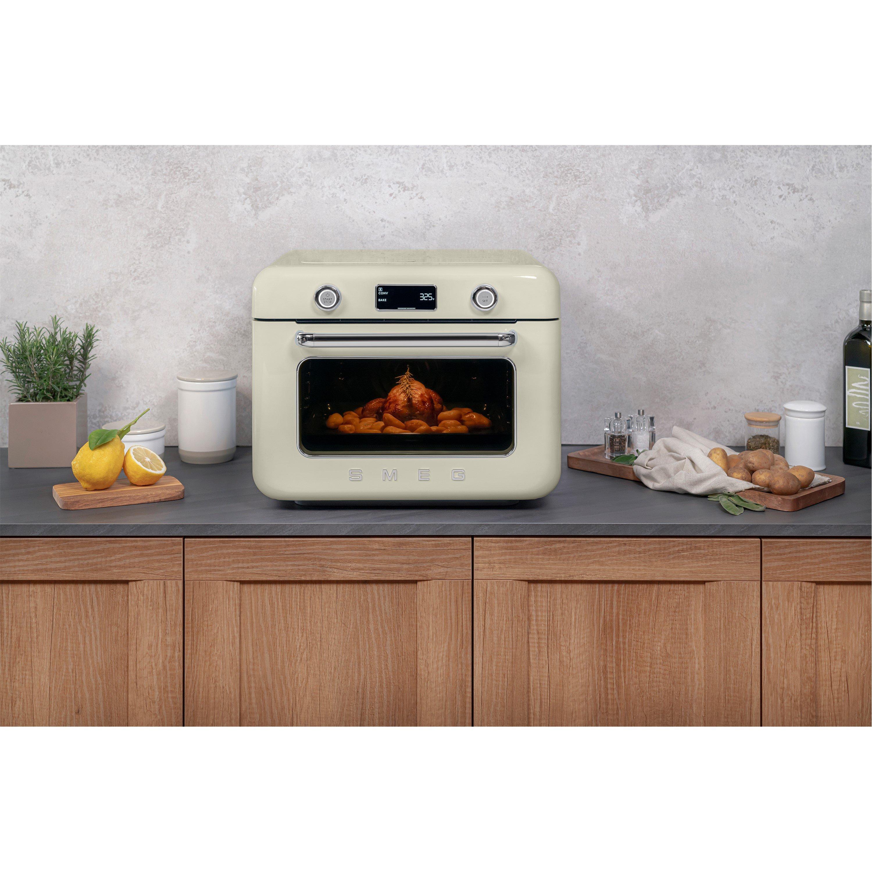 Cream - Smeg - 9in1 Multifunction countertop oven with Steam  Air - 11