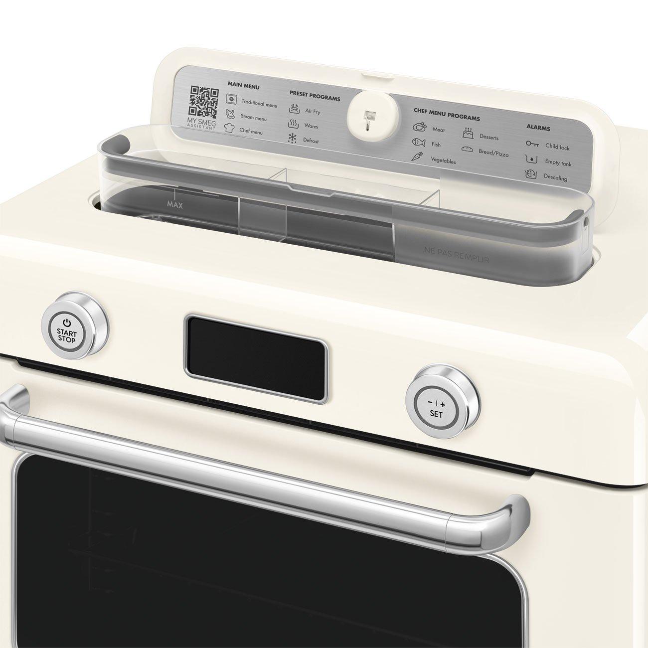 Cream - Smeg - 9in1 Multifunction countertop oven with Steam  Air - 7