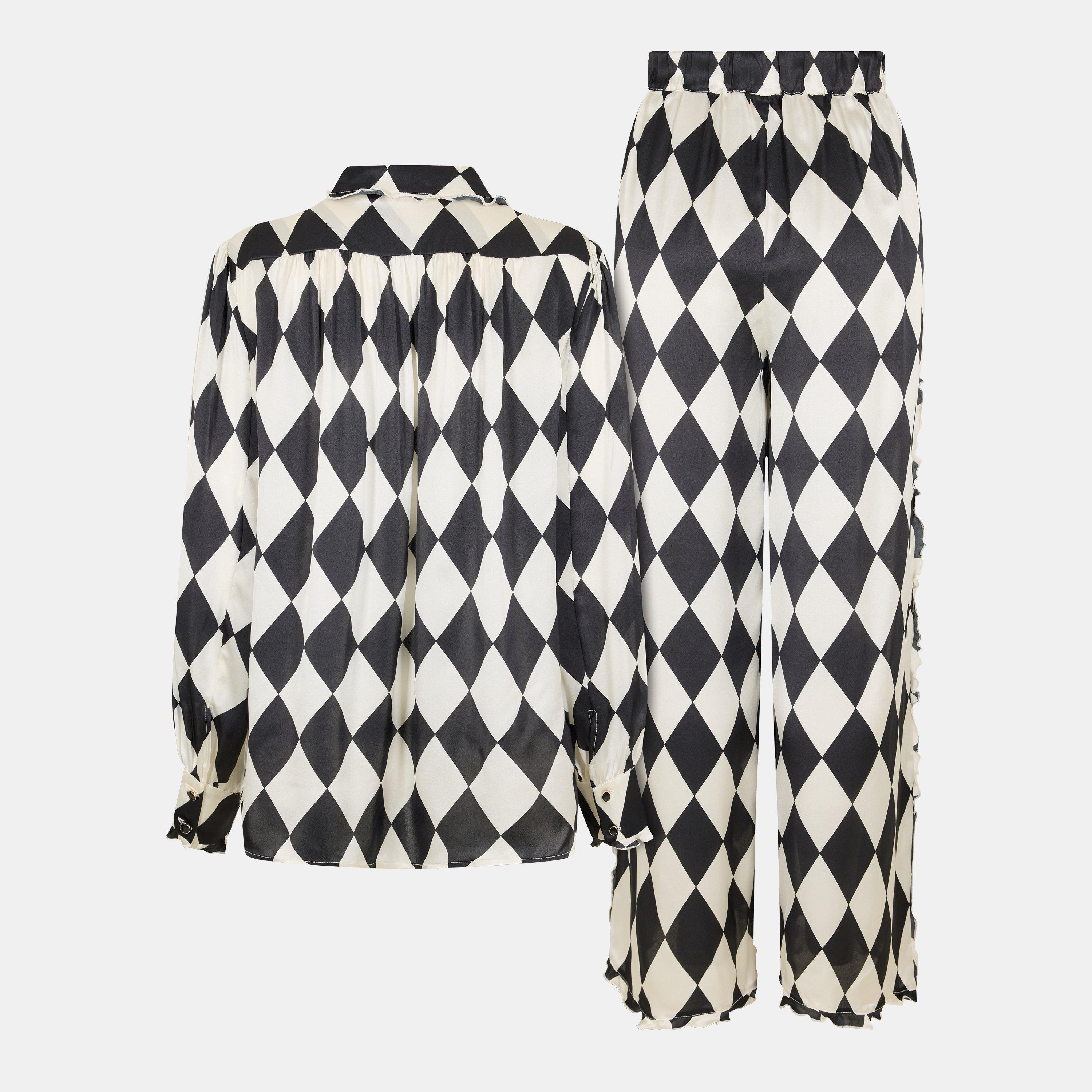 Multi - Its 9pm - Women's Vogue Harl Long Sleeve Pyjama Set - 2