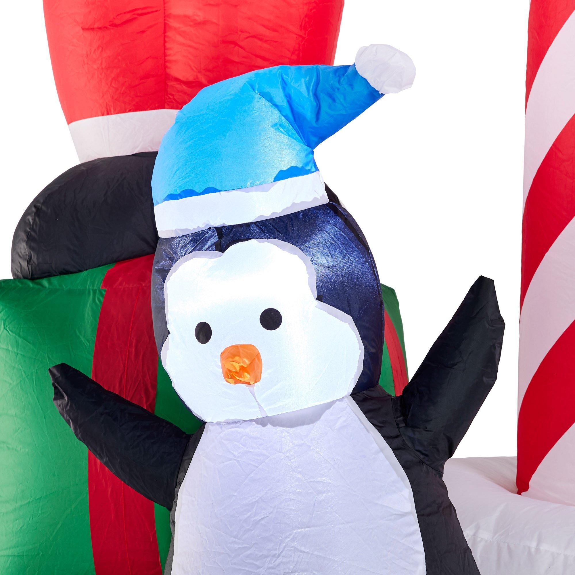 Multi - SO Christmas - Inflatable Christmas Santa & Snowman - 1.6m - 5